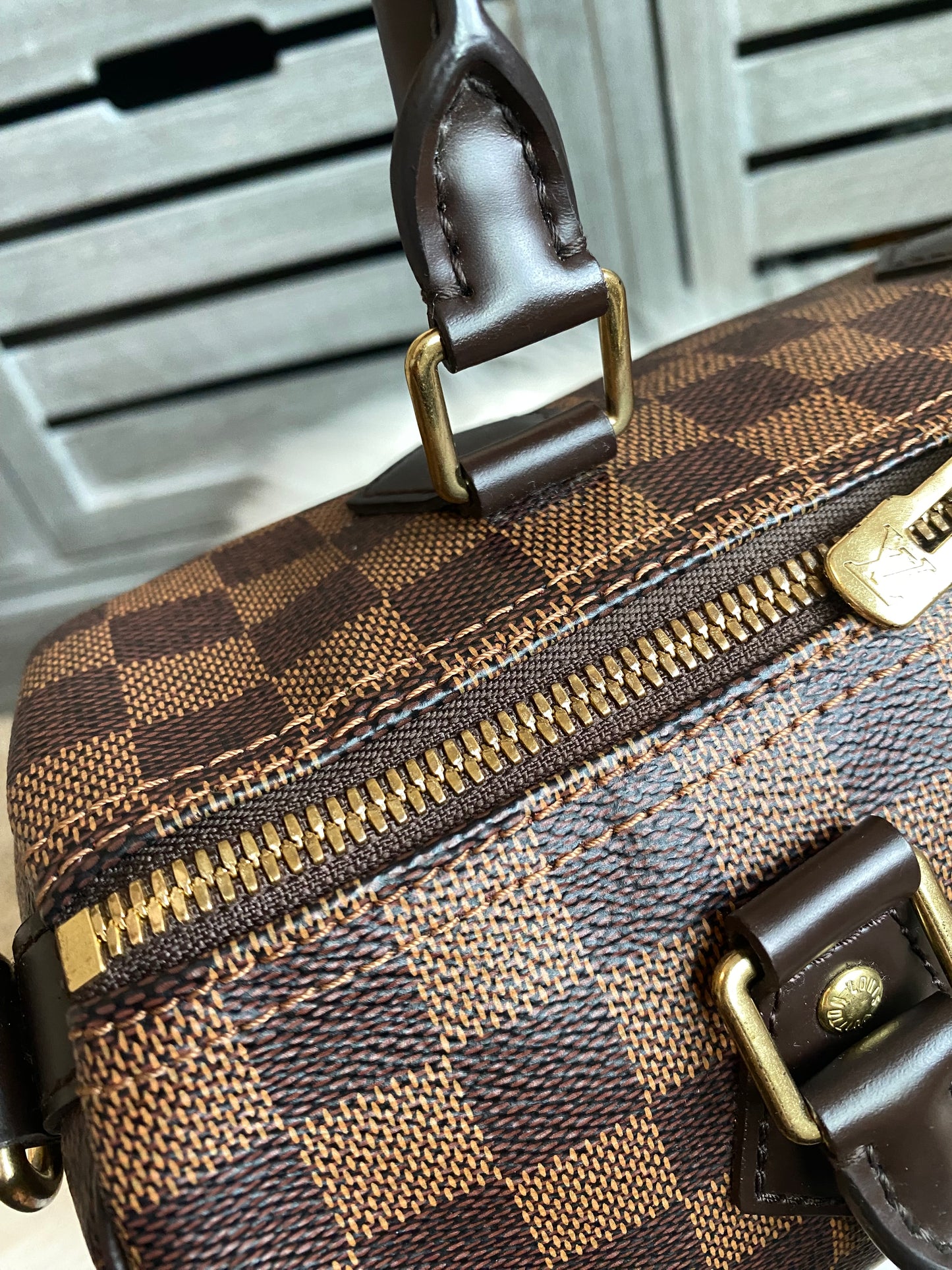Louis Vuitton Speedy 25 Bandouliere Damier Ebene