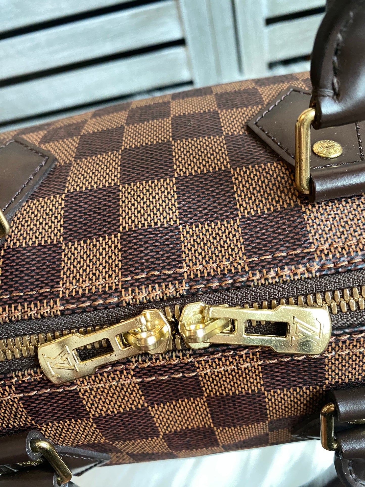 Louis Vuitton Speedy 25 Bandouliere Damier Ebene