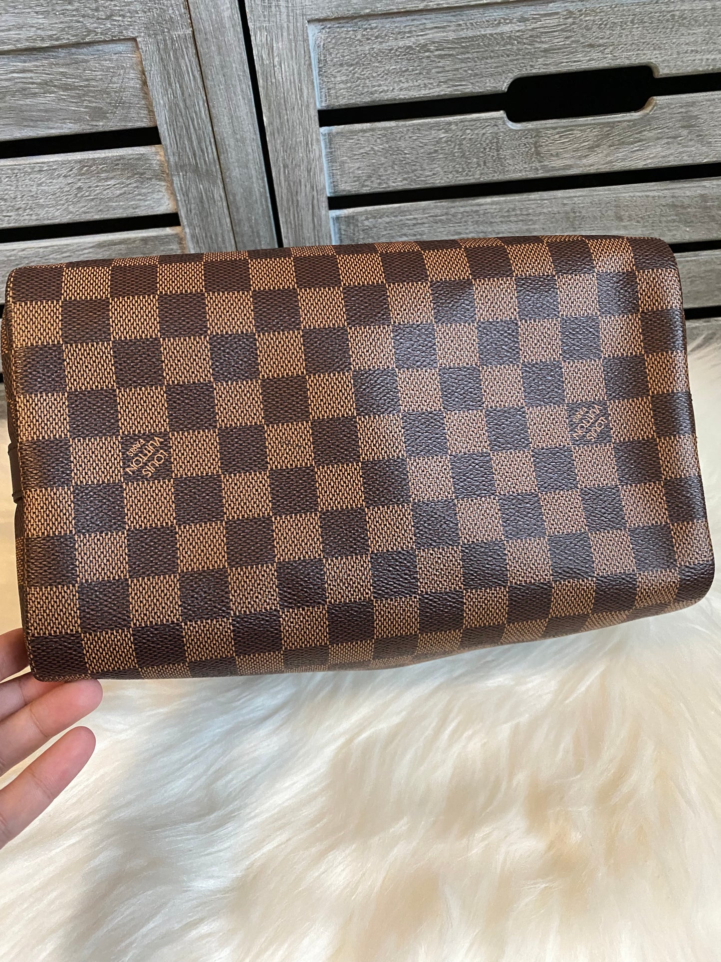 Louis Vuitton Speedy 25 Bandouliere Damier Ebene