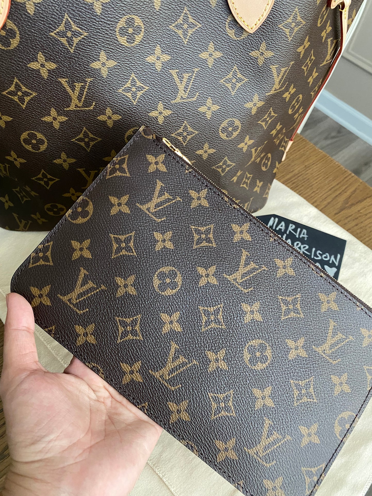 Louis Vuitton Neverfull MM - Rose Beige