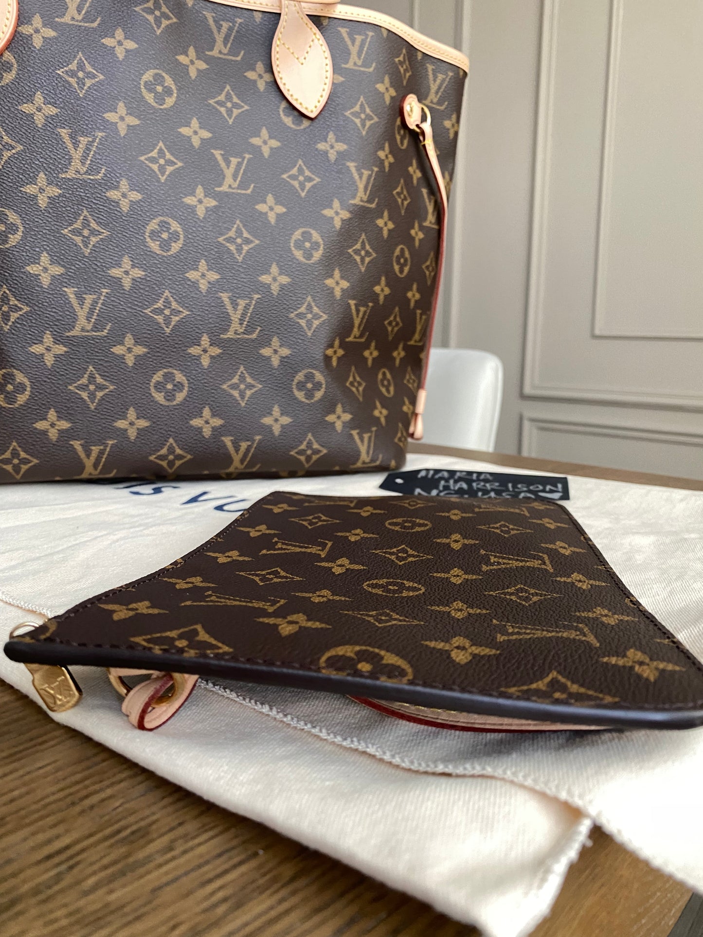 Louis Vuitton Neverfull MM - Rose Beige