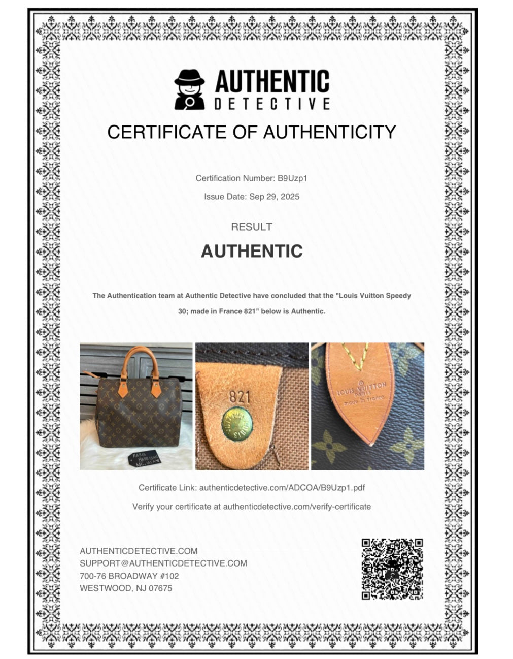 Louis Vuitton Speedy 30