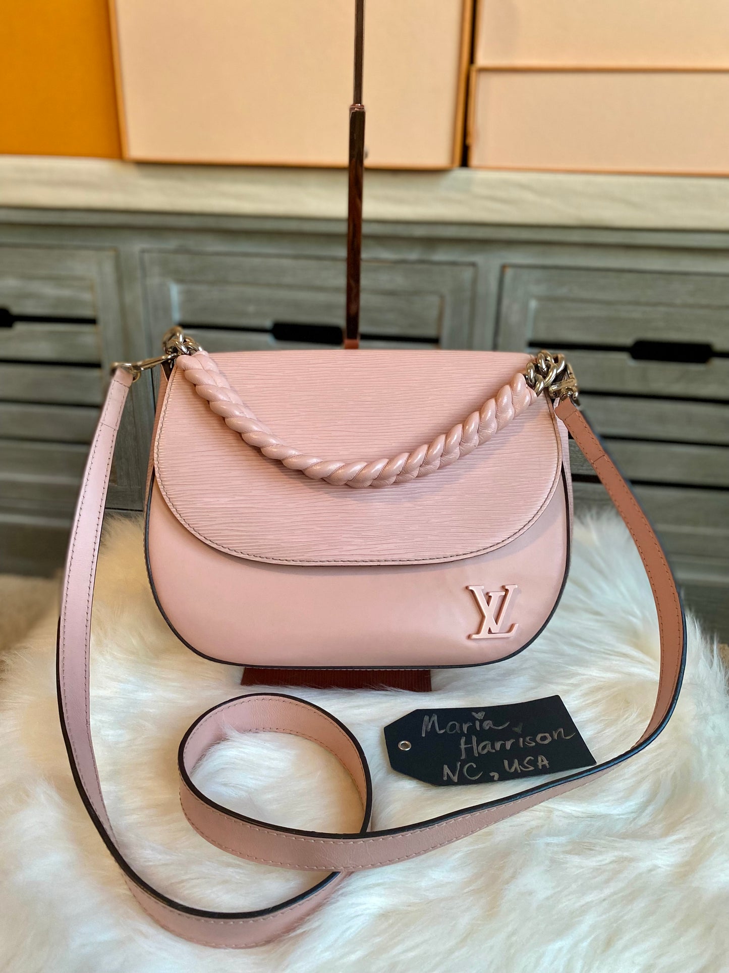 Louis Vuitton Luna Epi Rose Ballerine