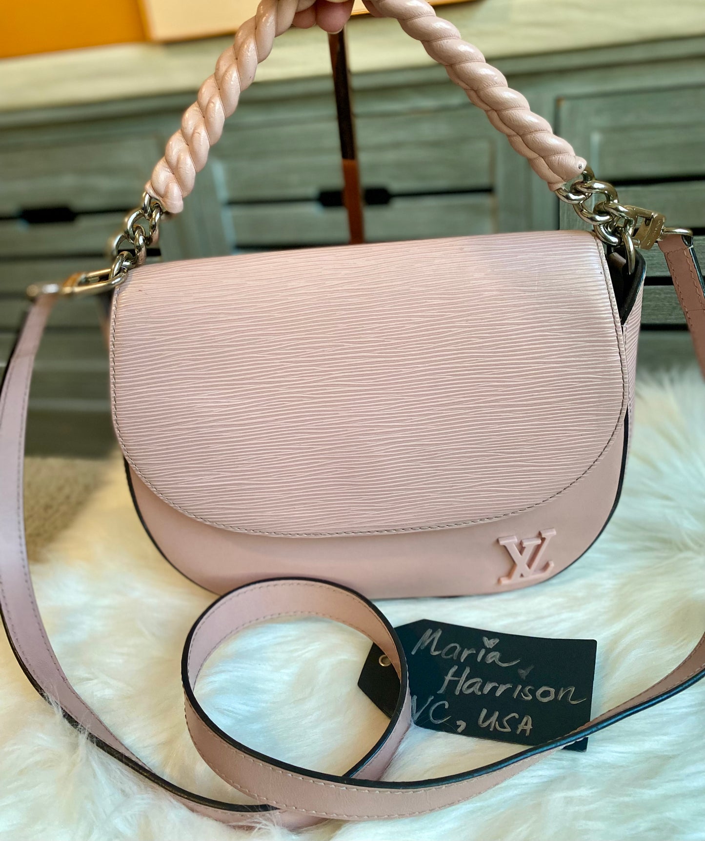 Louis Vuitton Luna Epi Rose Ballerine