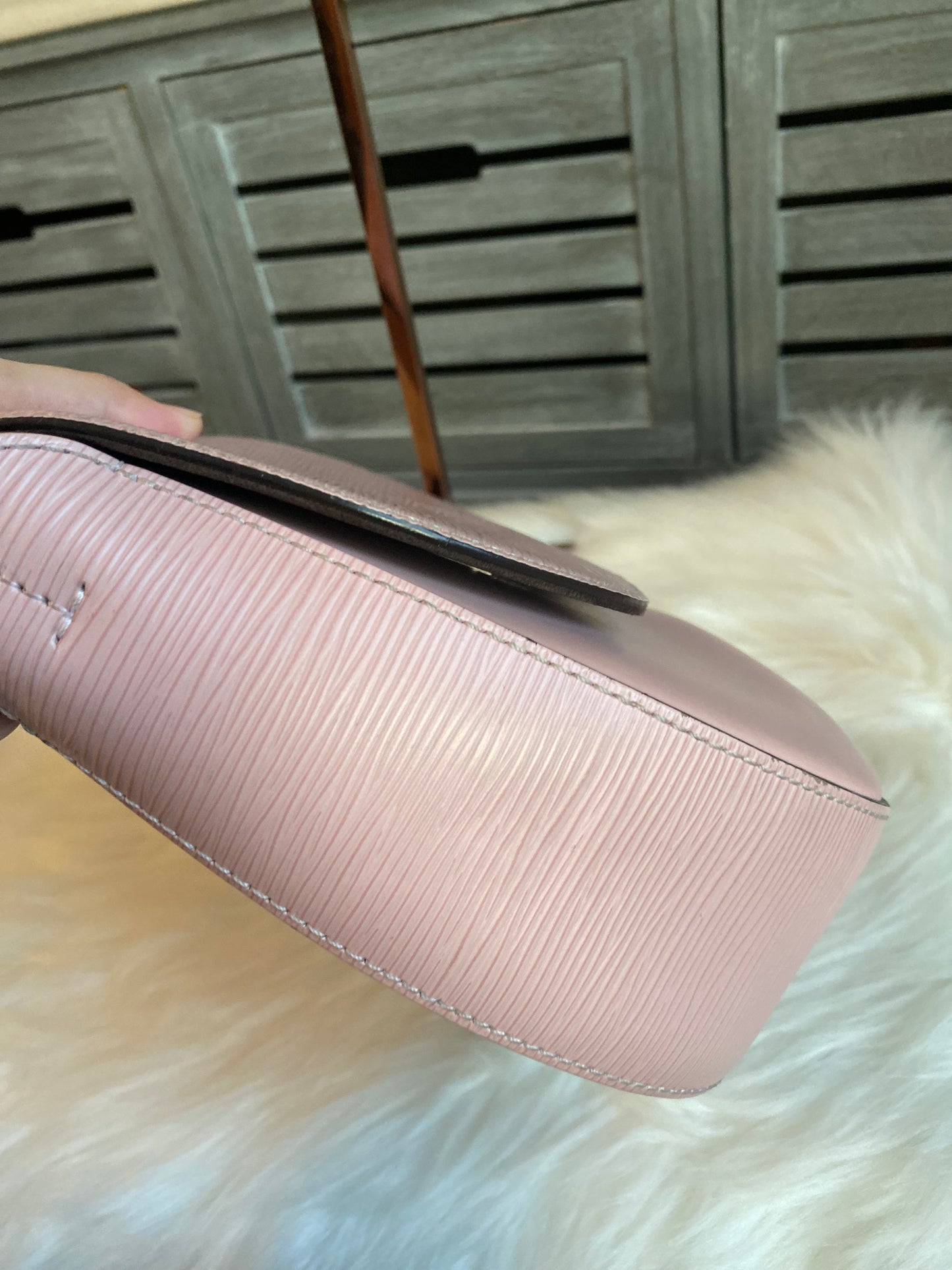 Louis Vuitton Luna Epi Rose Ballerine