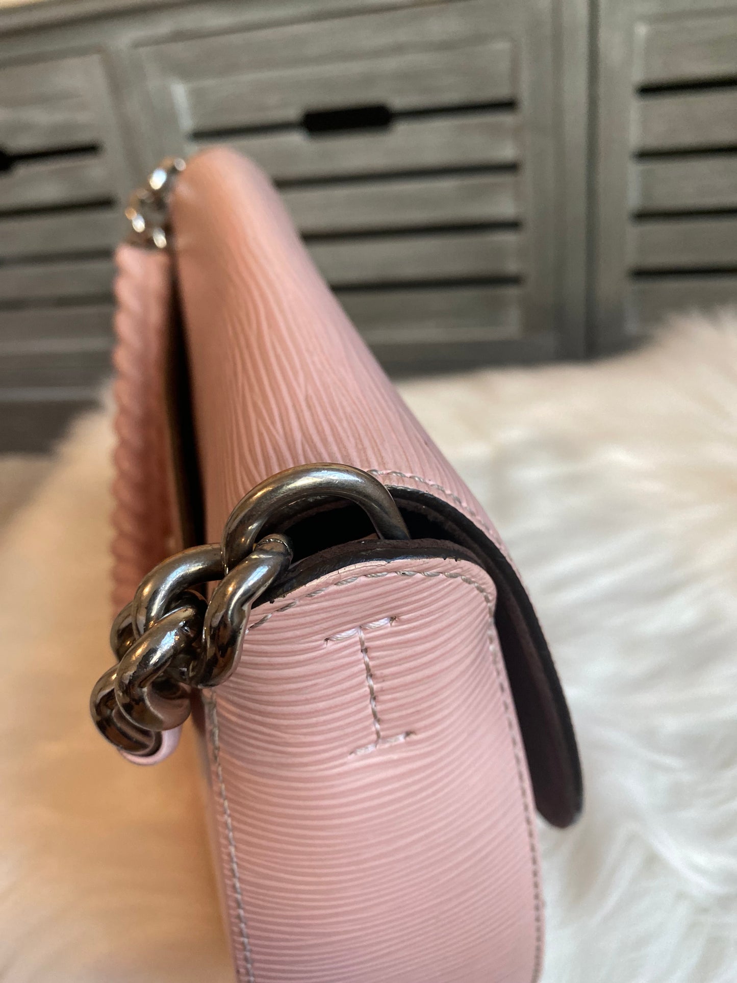 Louis Vuitton Luna Epi Rose Ballerine