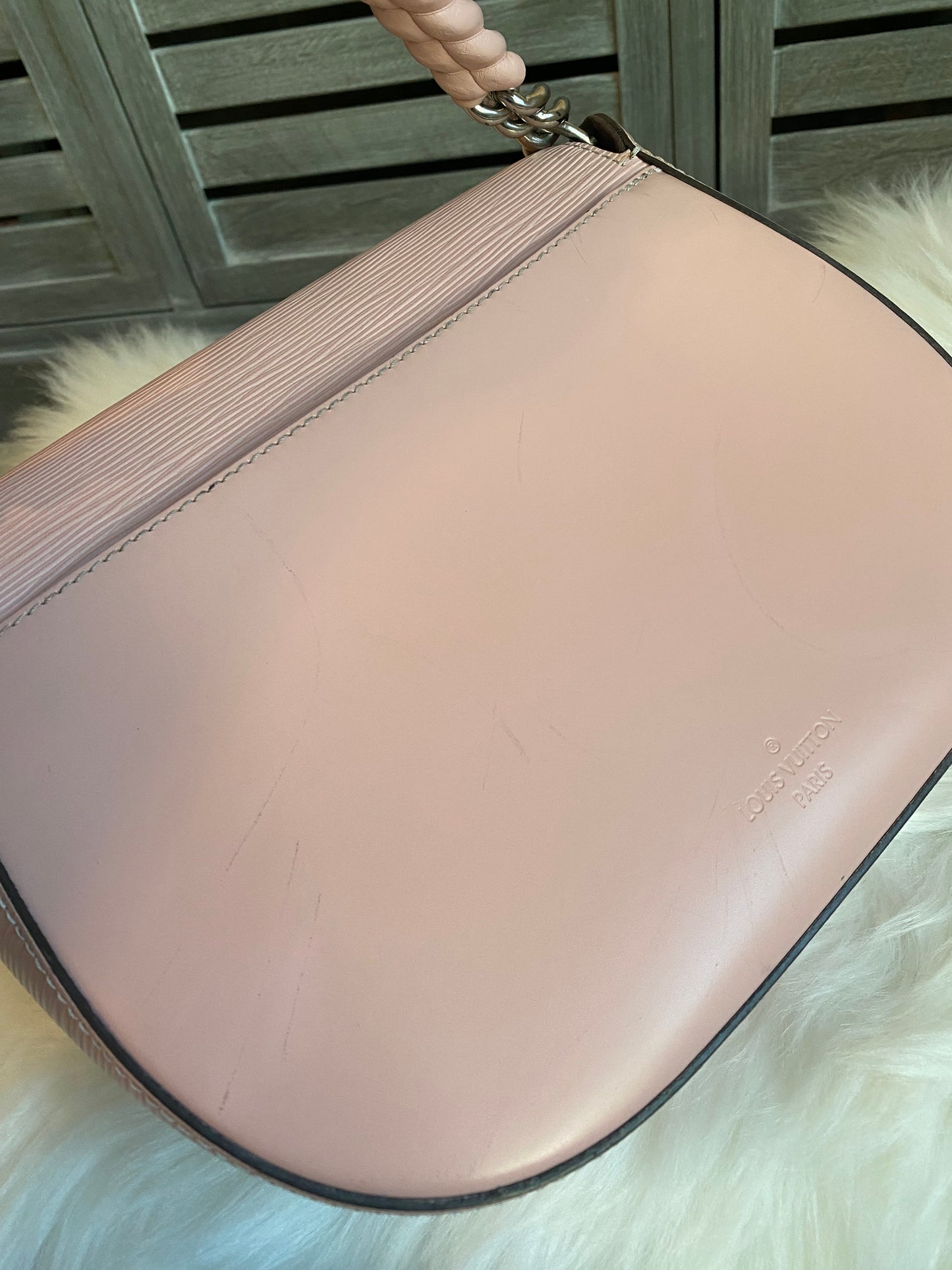 Louis Vuitton Luna Epi Rose Ballerine