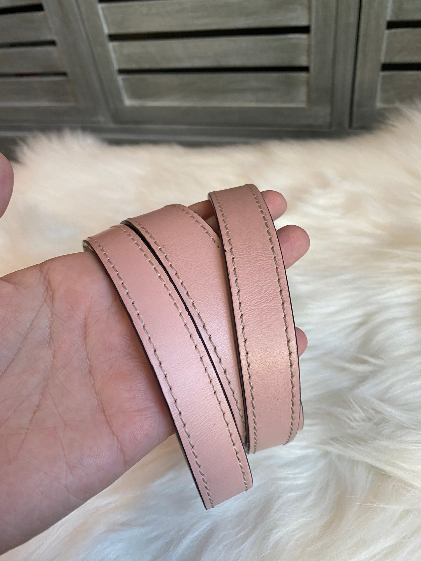 Louis Vuitton Luna Epi Rose Ballerine