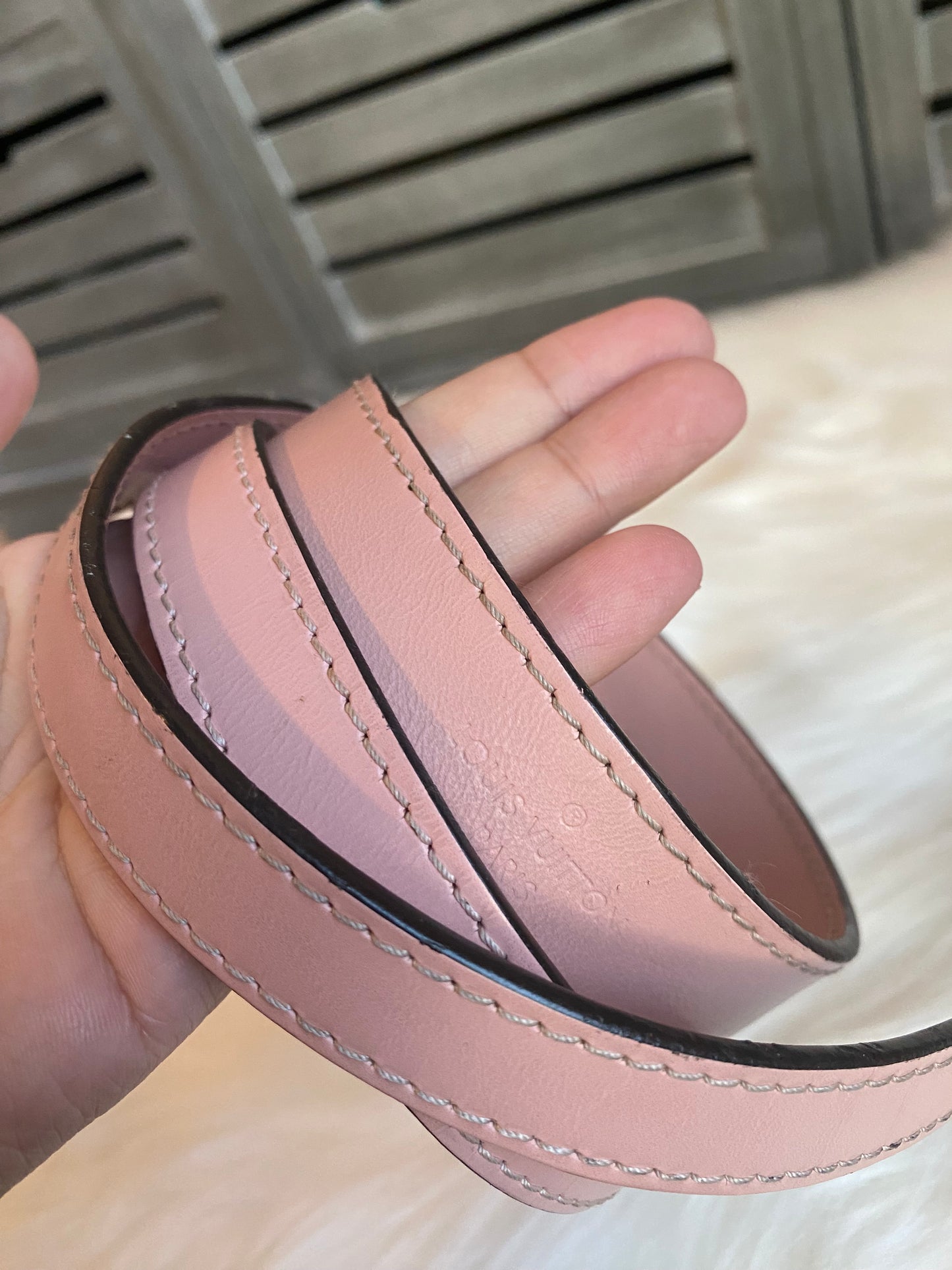 Louis Vuitton Luna Epi Rose Ballerine