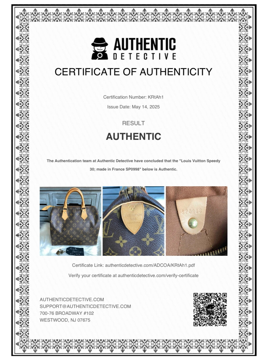 Louis Vuitton Speedy 30