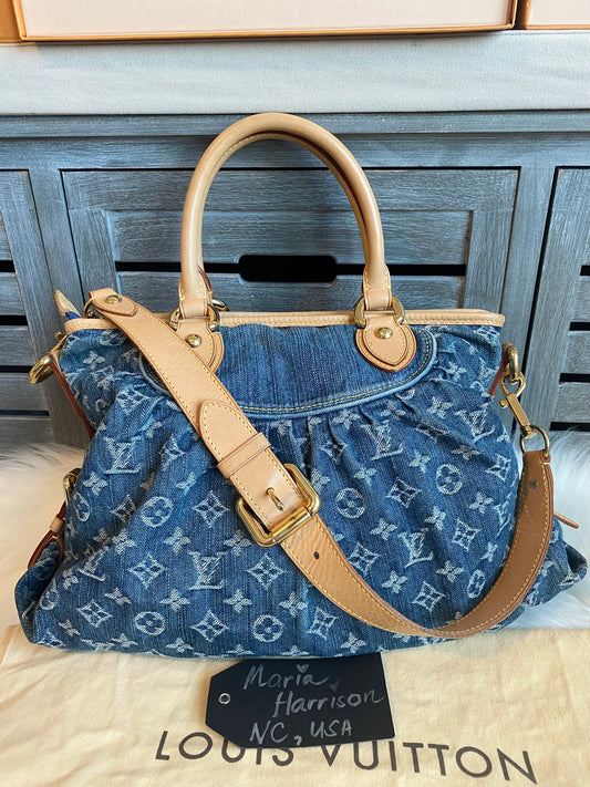 Louis Vuitton Blue Denim Neo Cabby MM