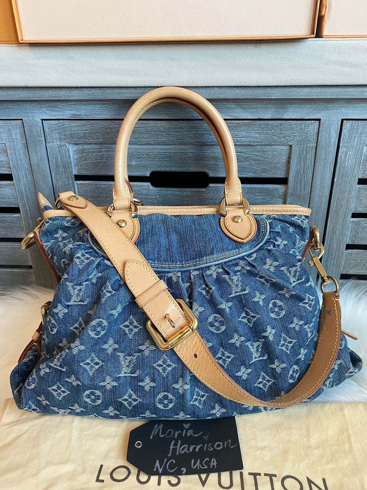 Louis Vuitton Blue Denim Neo Cabby MM