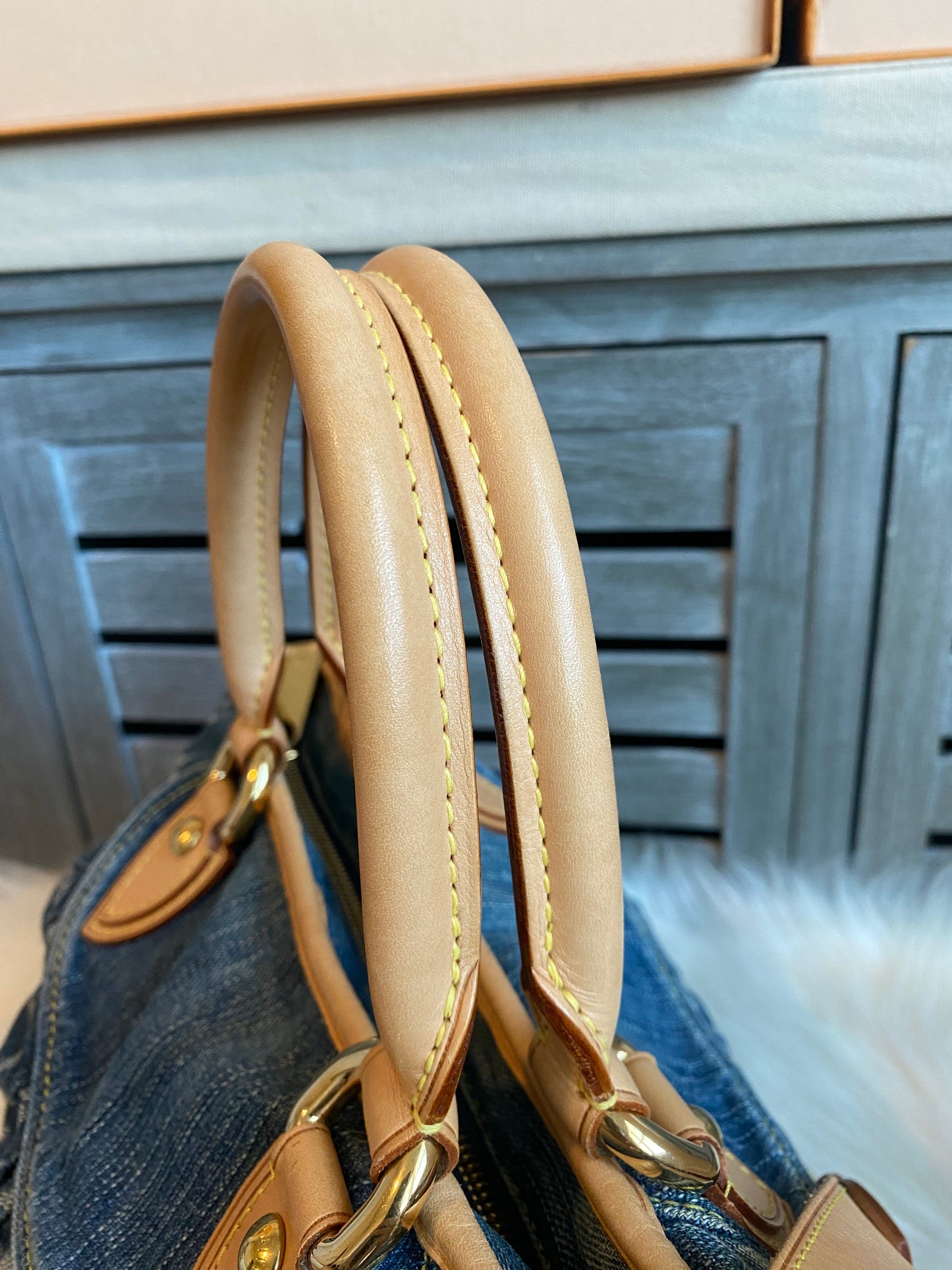 Louis Vuitton Blue Denim Neo Cabby MM