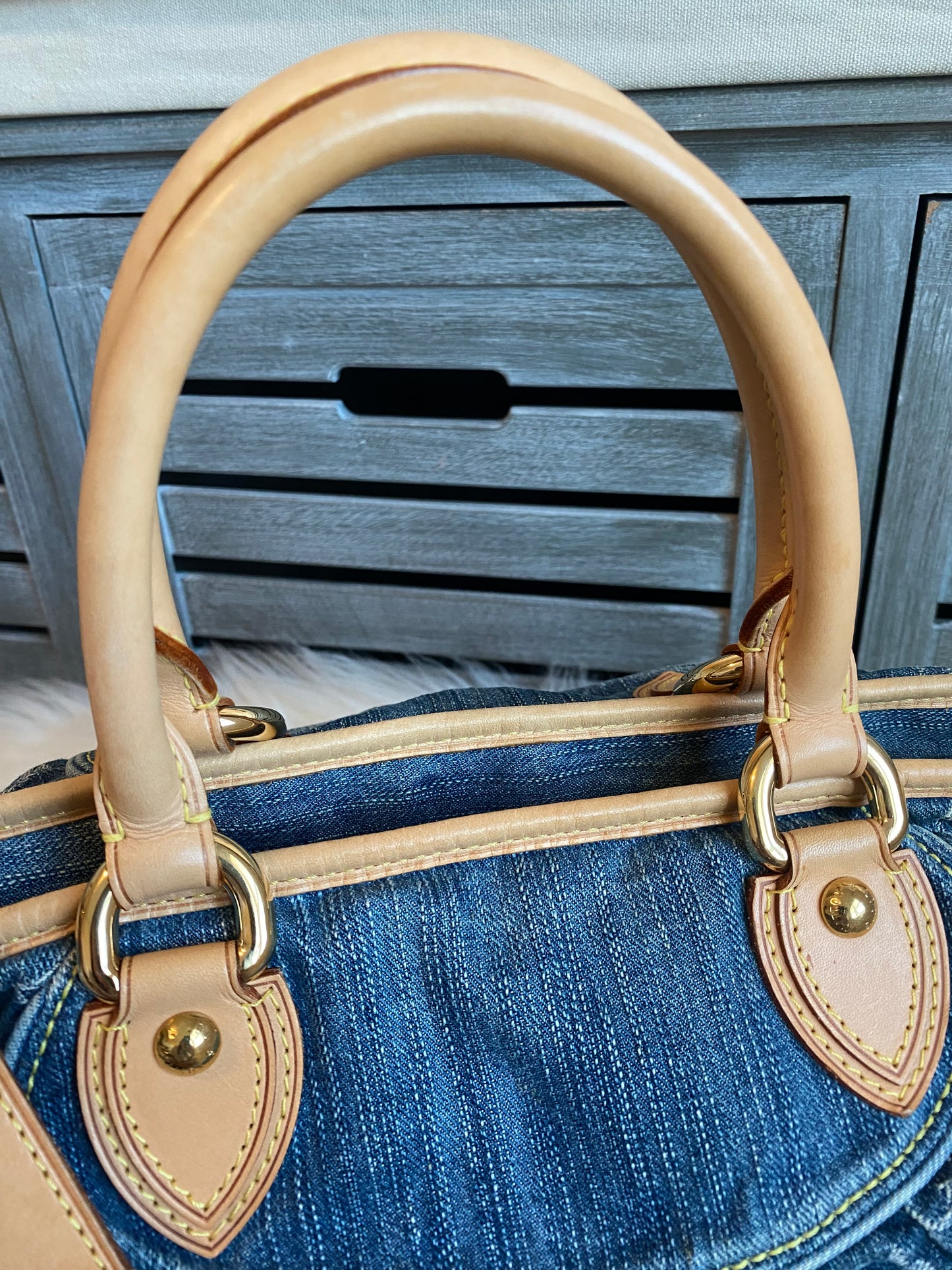 Louis Vuitton Blue Denim Neo Cabby MM