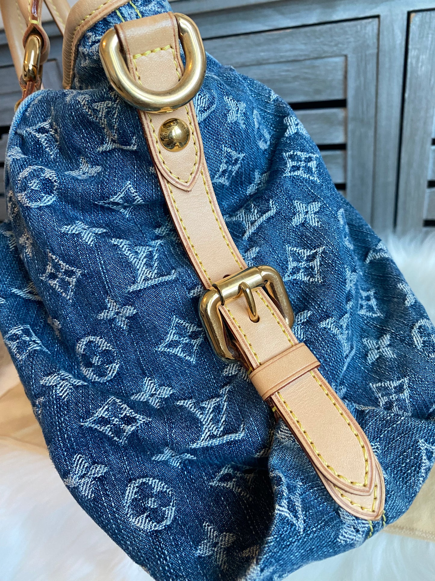 Louis Vuitton Blue Denim Neo Cabby MM