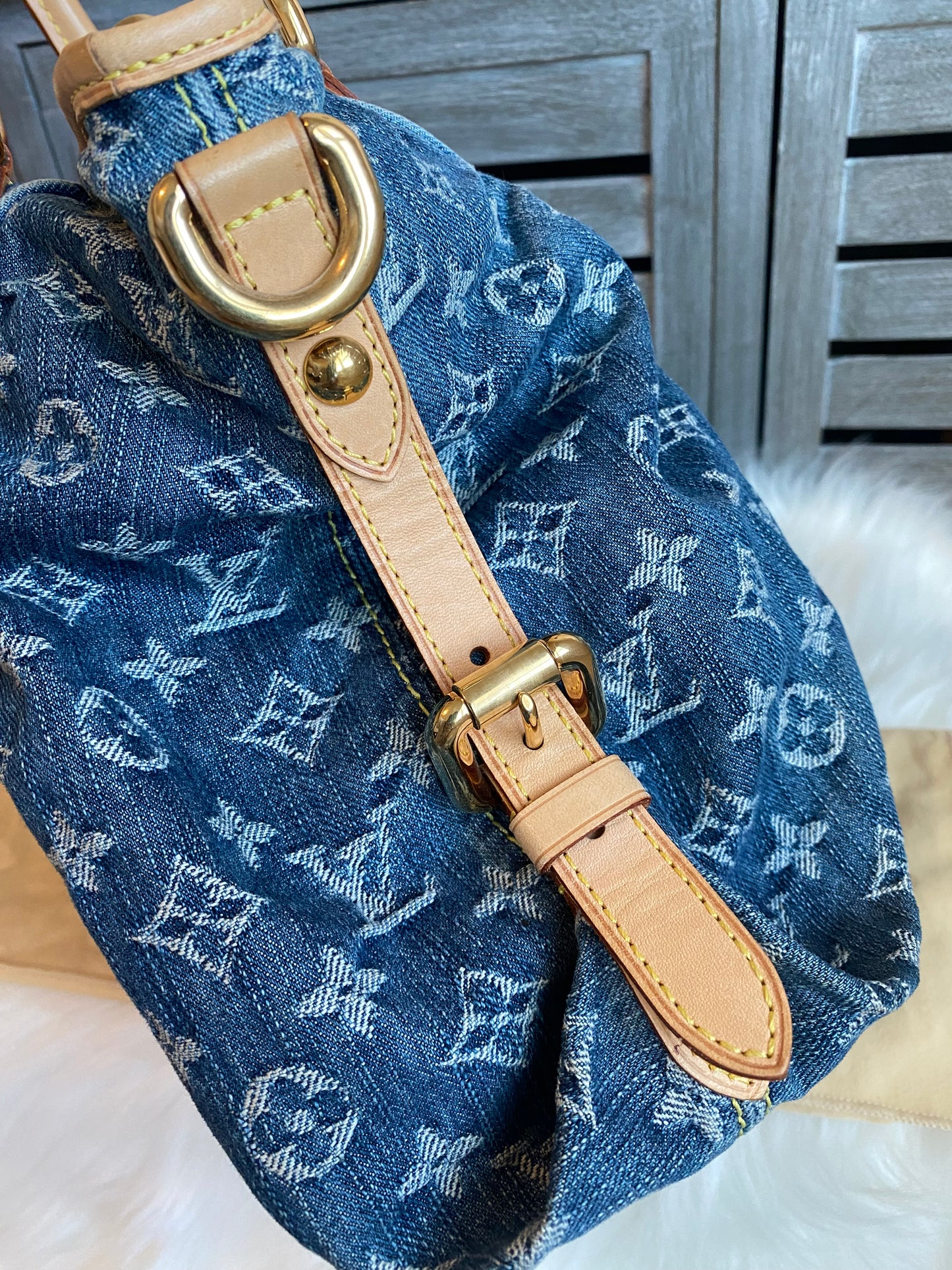 Louis Vuitton Blue Denim Neo Cabby MM