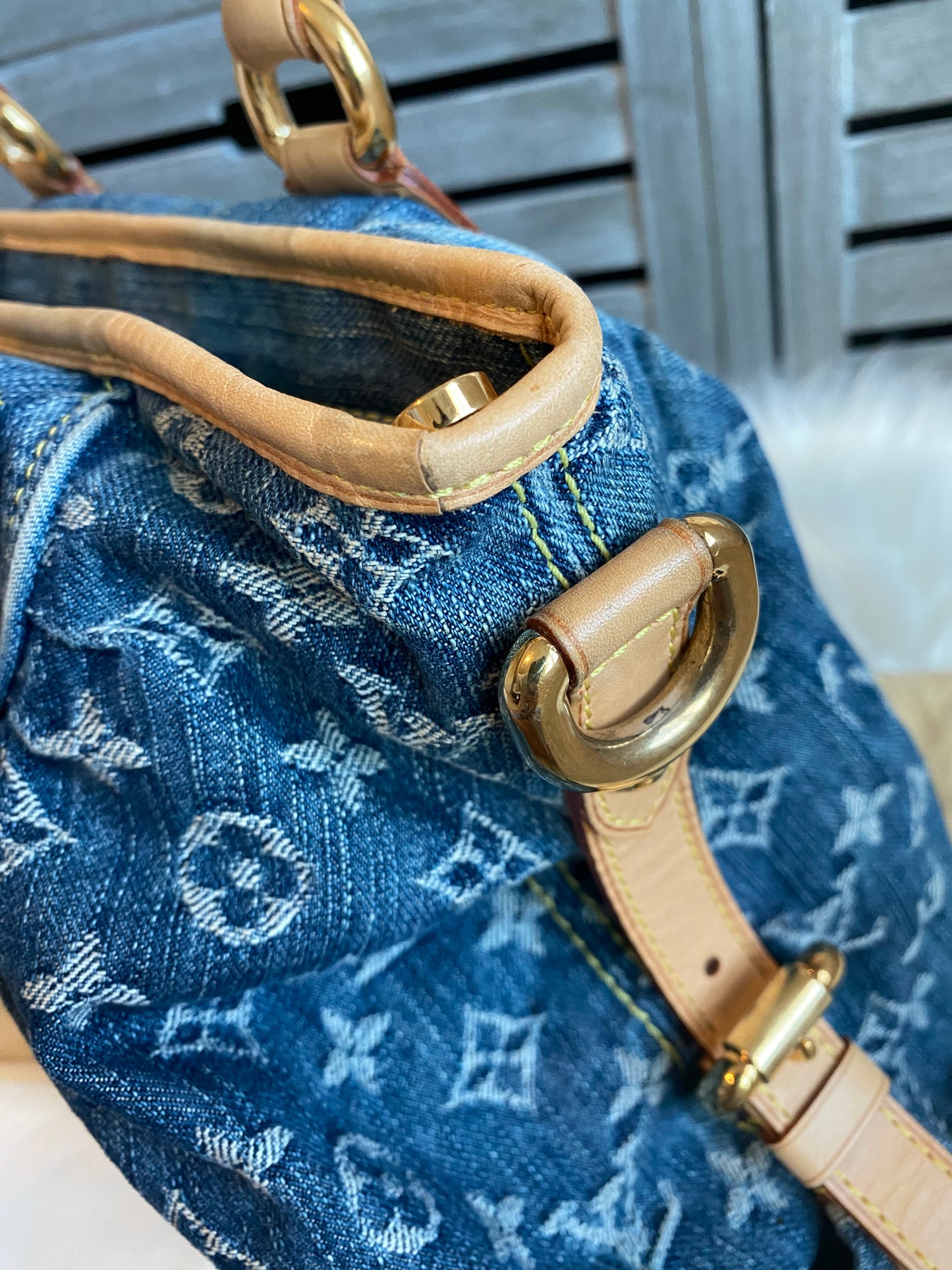 Louis Vuitton Blue Denim Neo Cabby MM