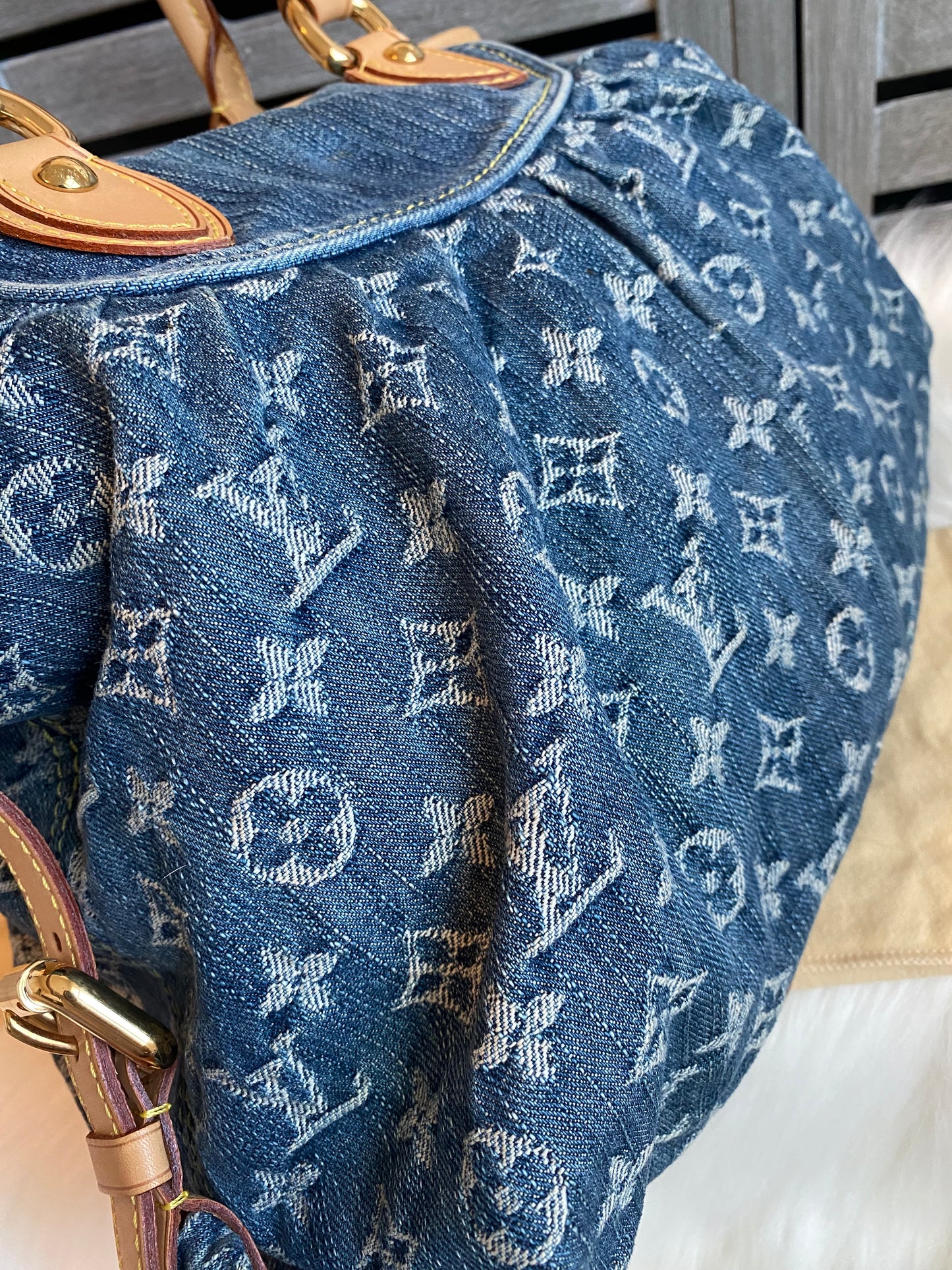 Louis Vuitton Blue Denim Neo Cabby MM