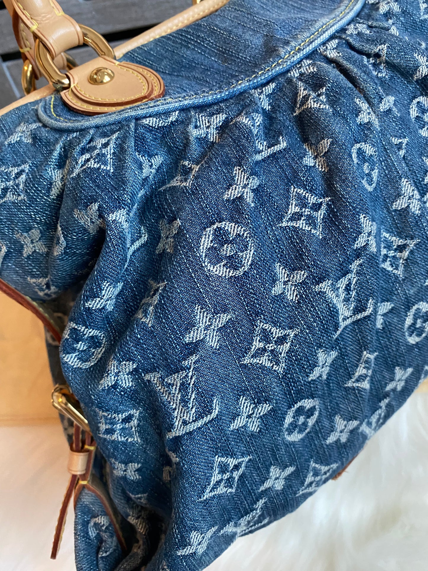 Louis Vuitton Blue Denim Neo Cabby MM