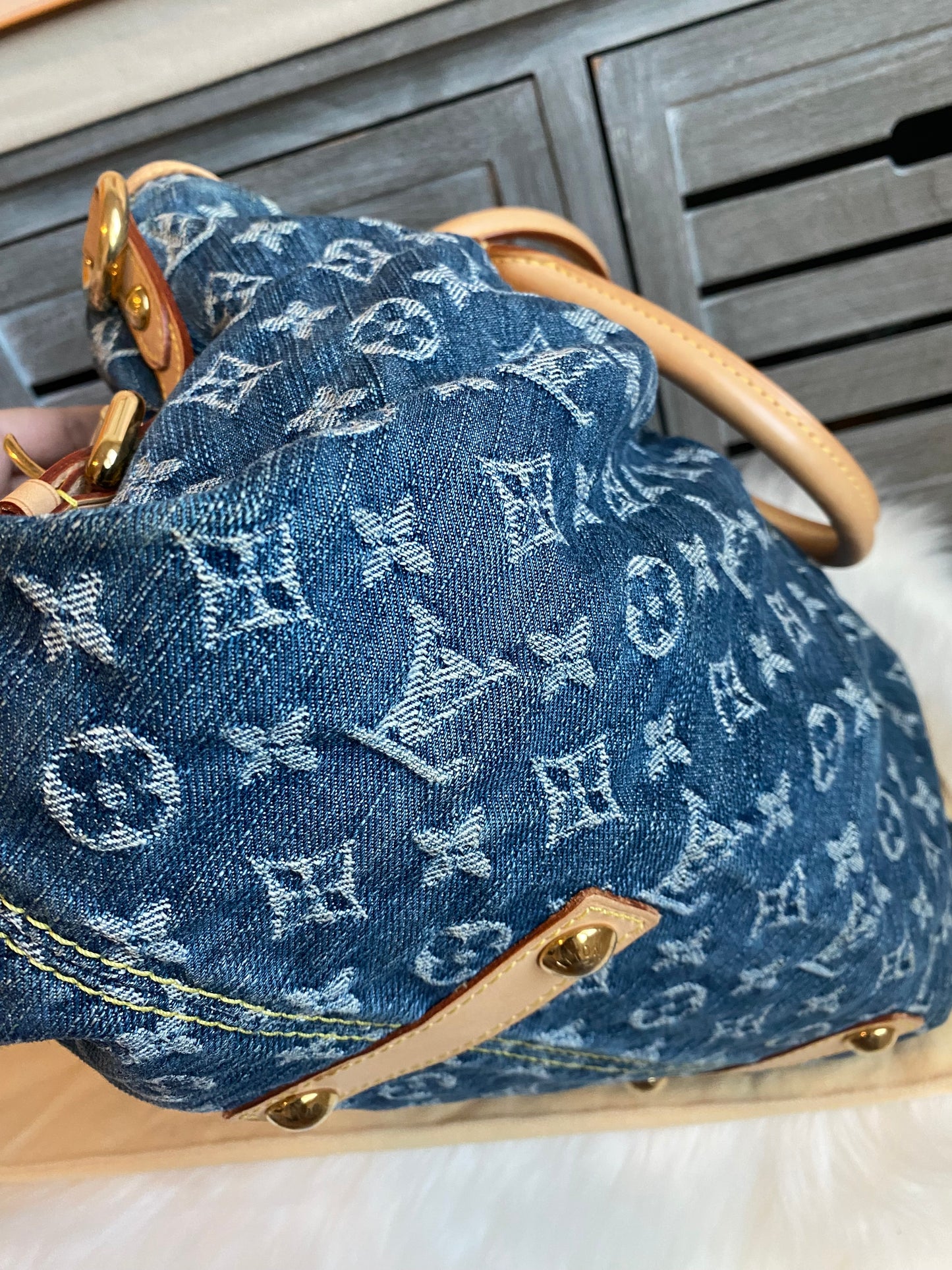 Louis Vuitton Blue Denim Neo Cabby MM