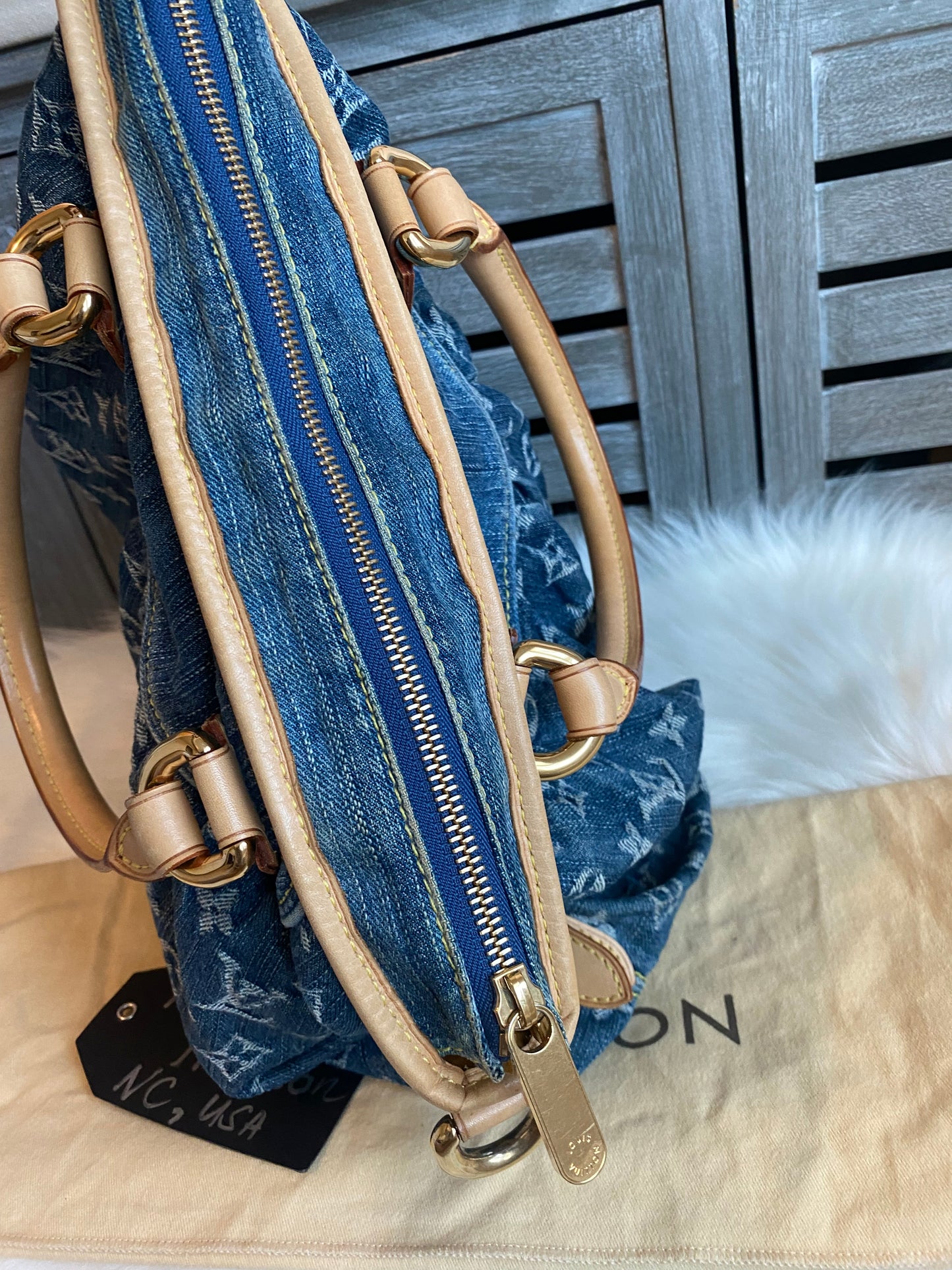 Louis Vuitton Blue Denim Neo Cabby MM