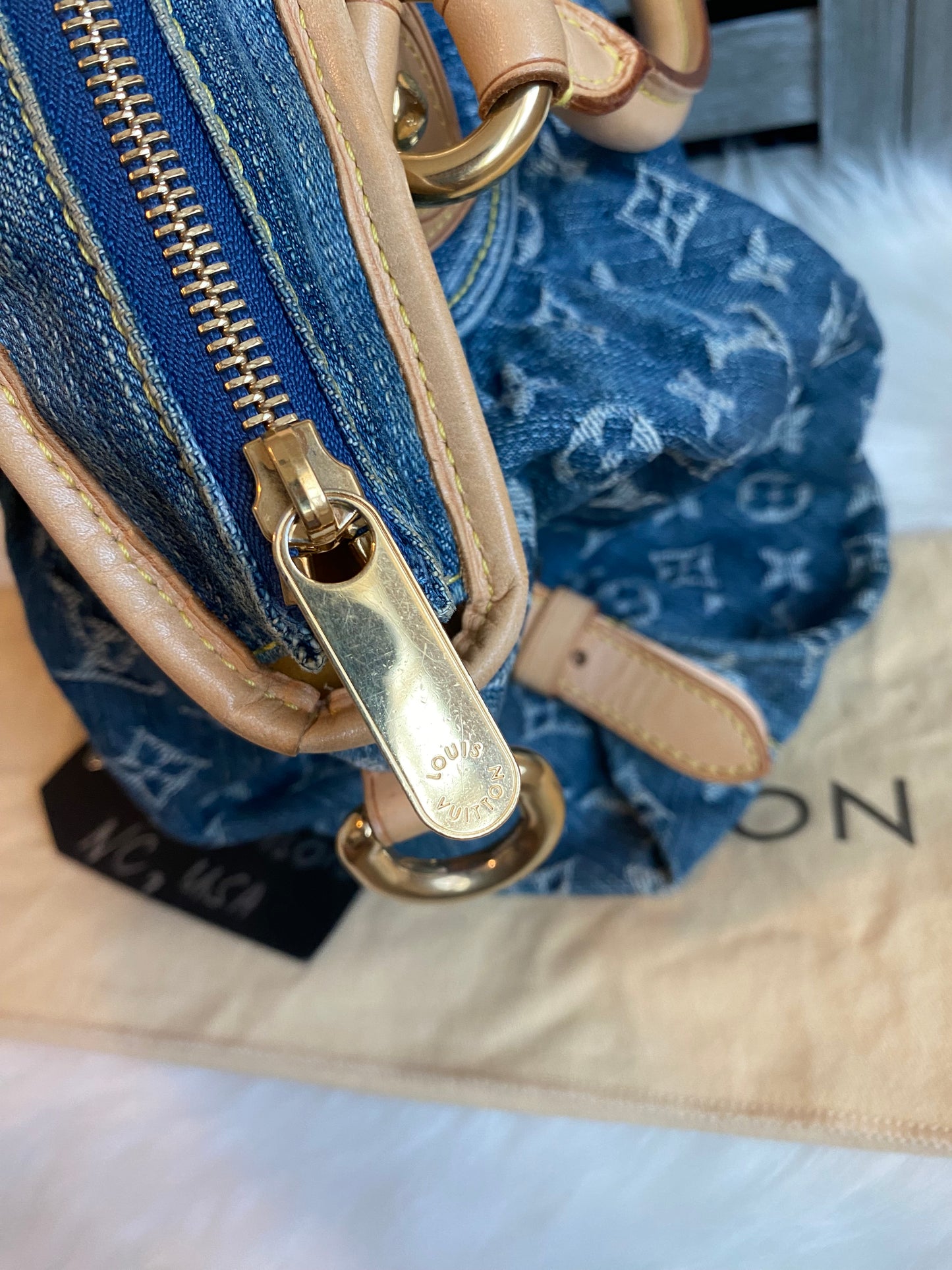 Louis Vuitton Blue Denim Neo Cabby MM