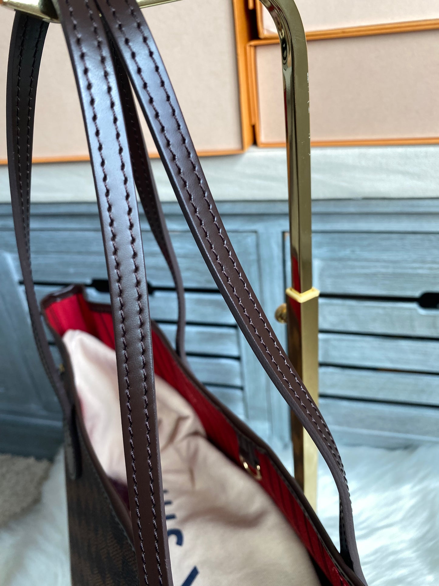 Louis Vuitton Neverfull MM With Pouch Damier Ebene