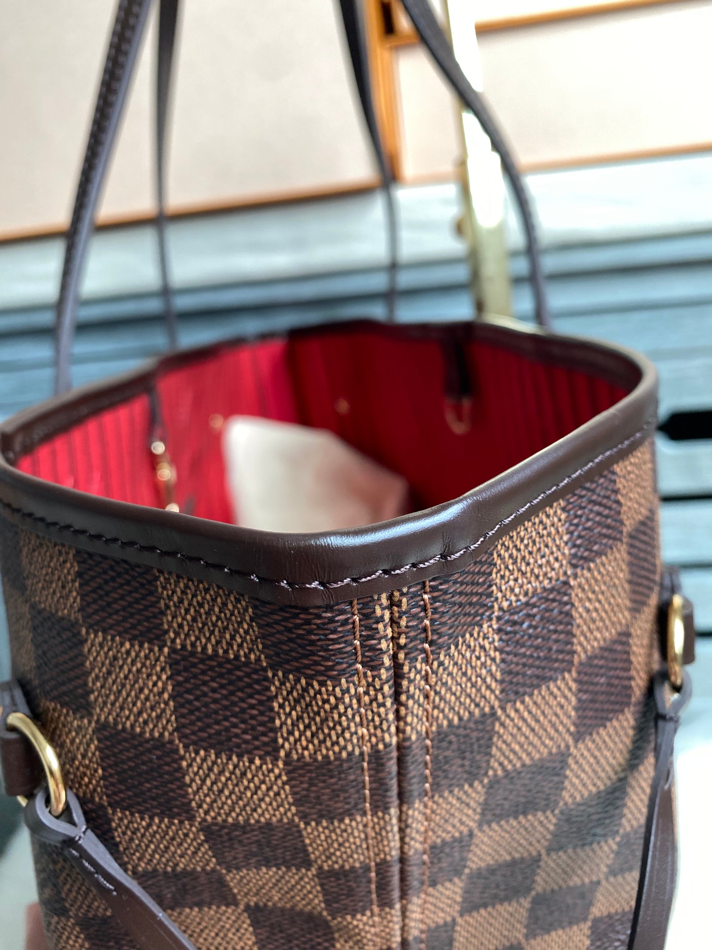Louis Vuitton Neverfull MM With Pouch Damier Ebene