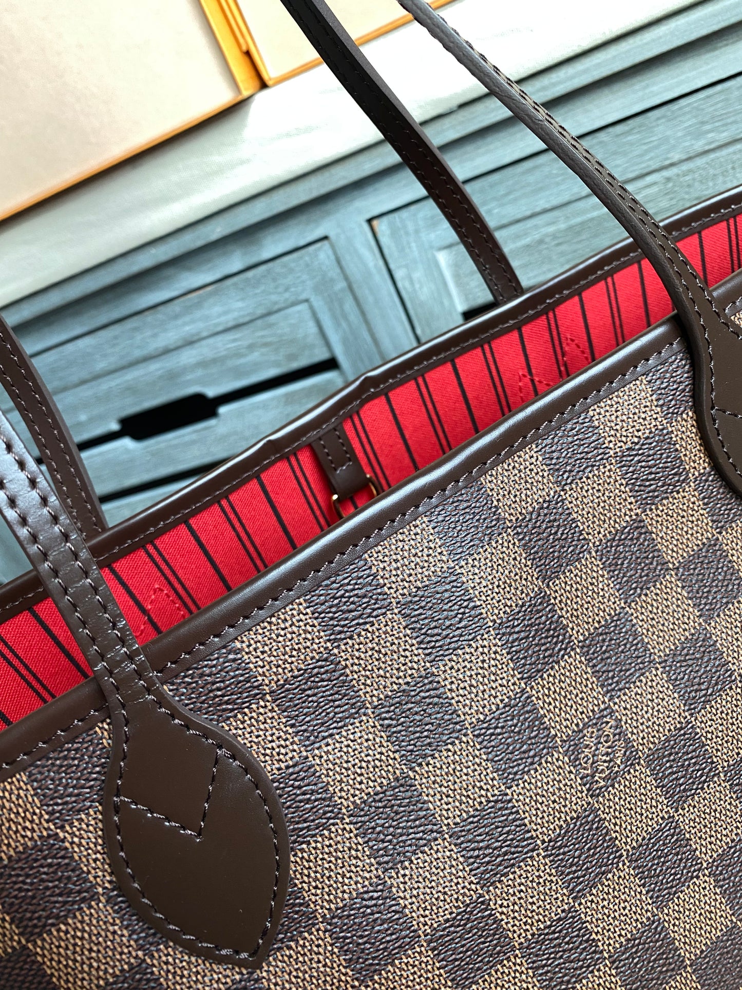 Louis Vuitton Neverfull MM With Pouch Damier Ebene