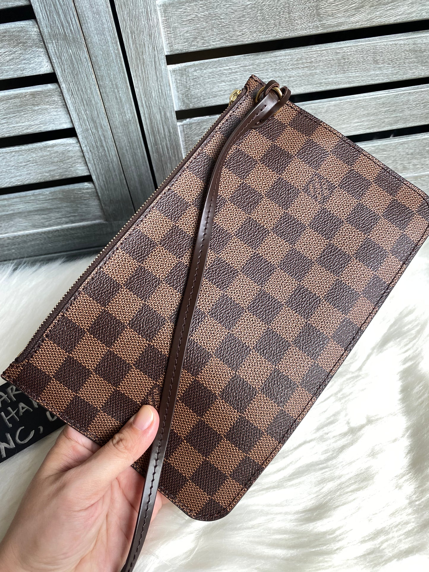Louis Vuitton Neverfull MM With Pouch Damier Ebene