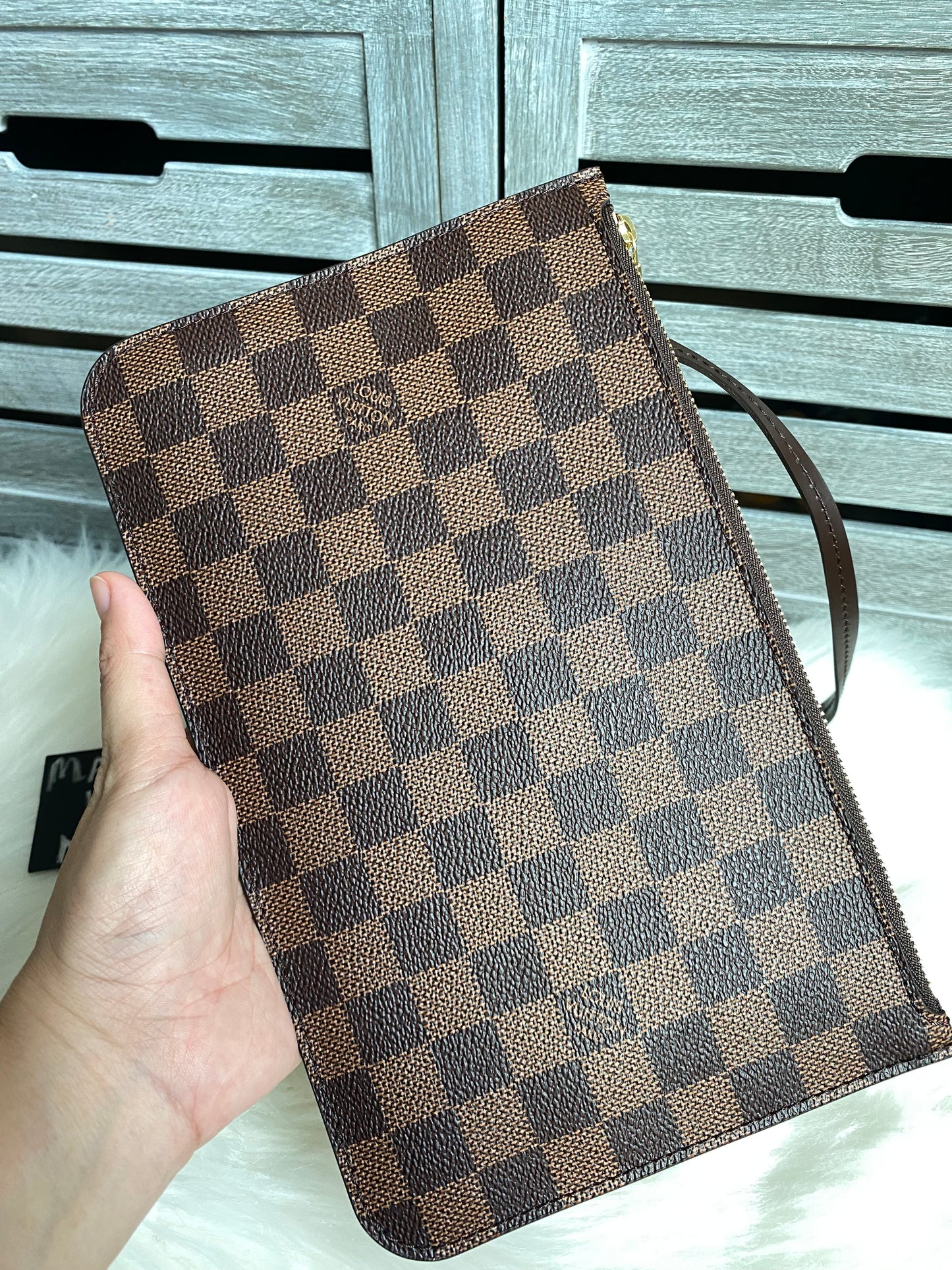 Louis Vuitton Neverfull MM With Pouch Damier Ebene
