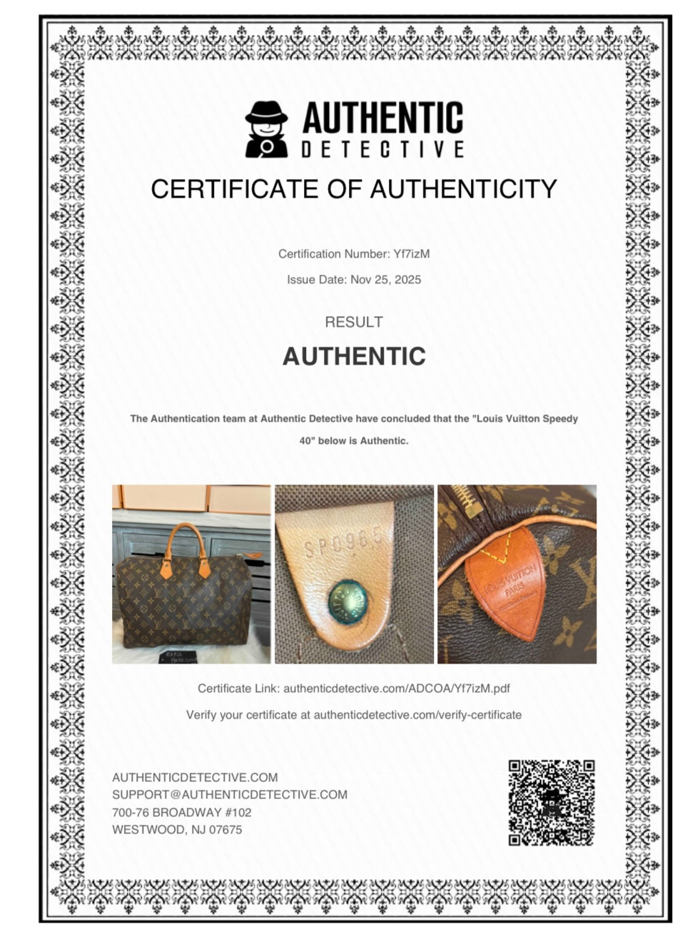 Louis Vuitton Speedy 40