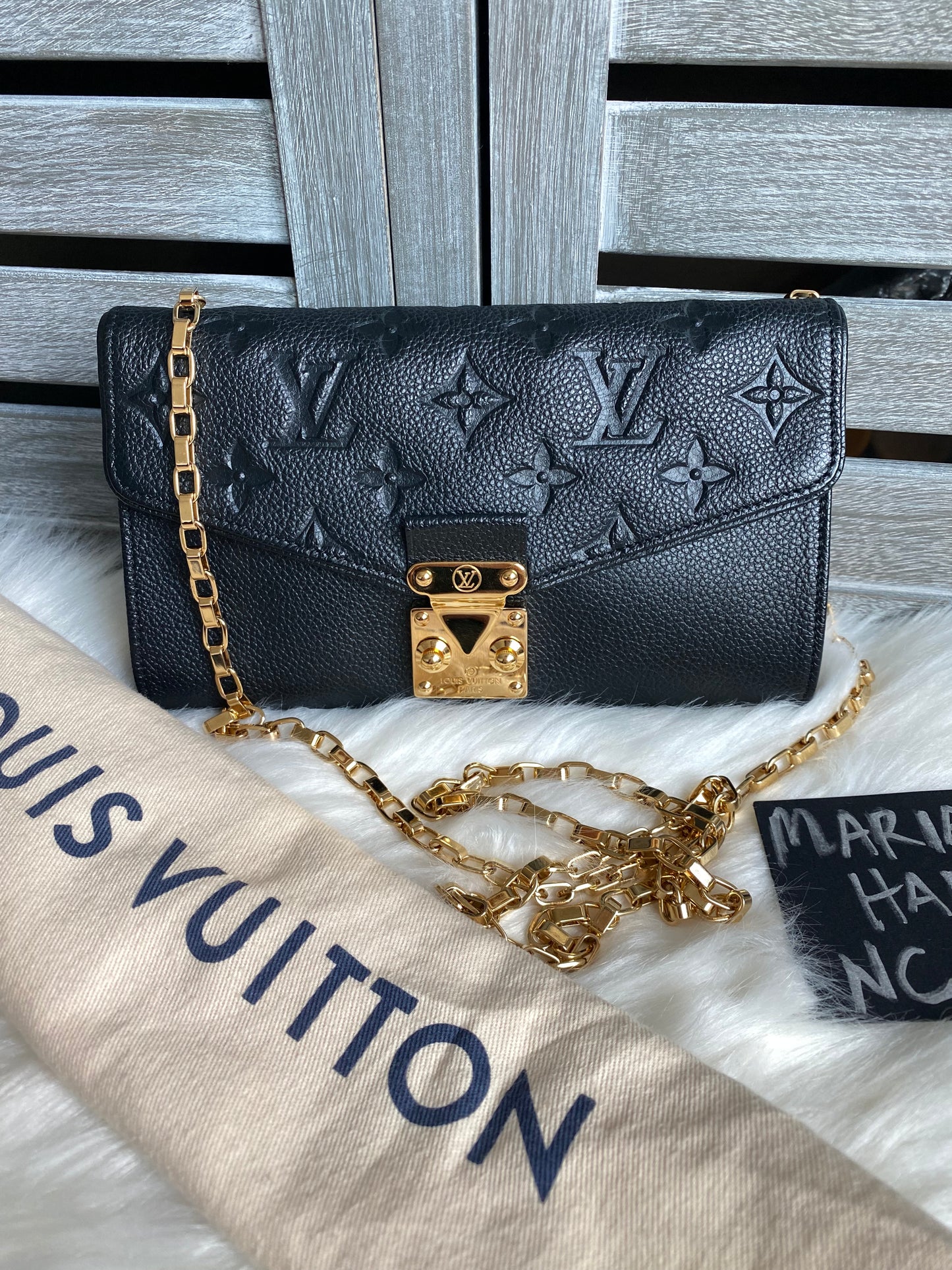 Louis Vuitton Saint Germaine Pochette Monogram Empreinte Leather