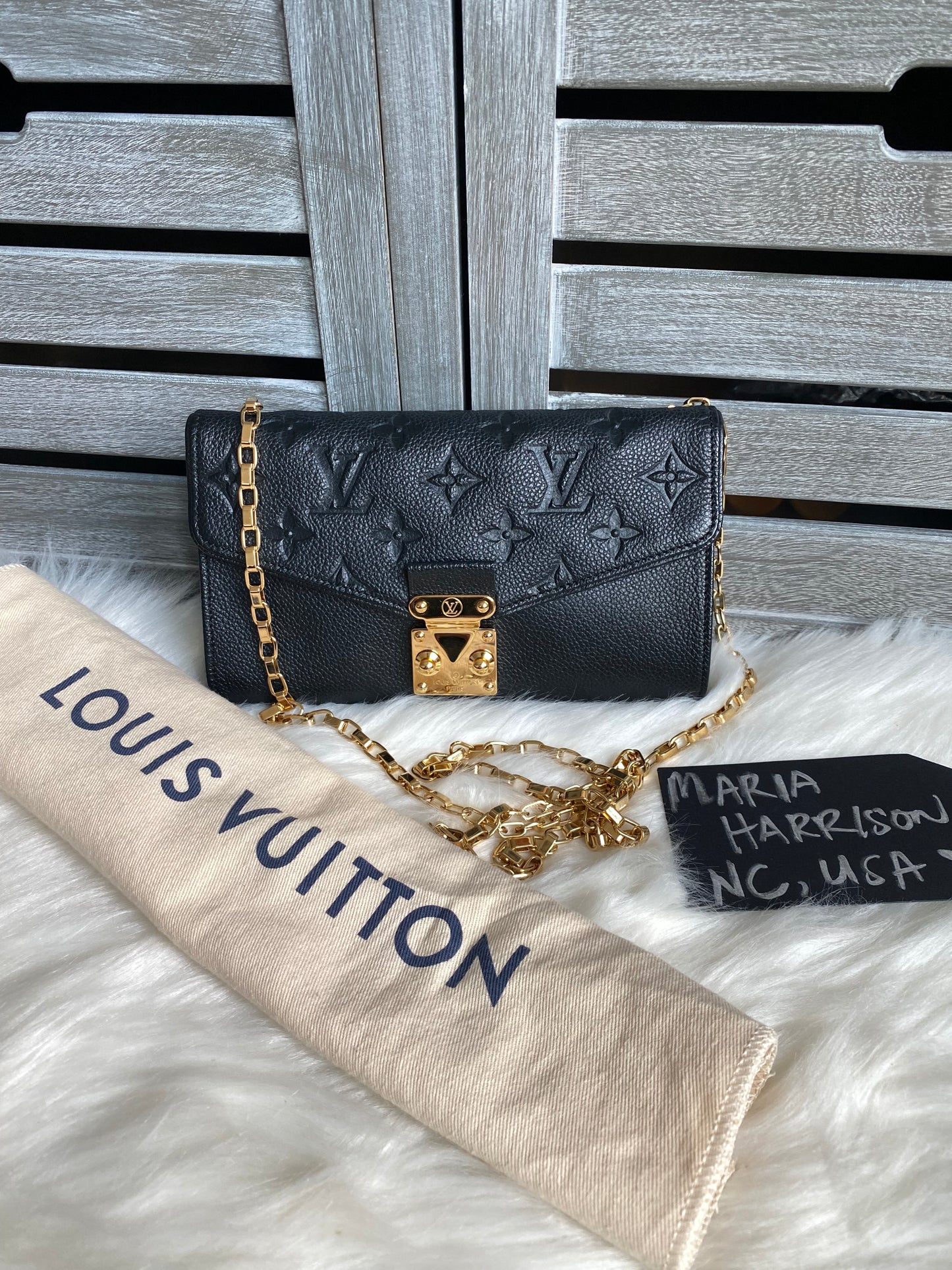 Louis Vuitton Saint Germaine Pochette Monogram Empreinte Leather