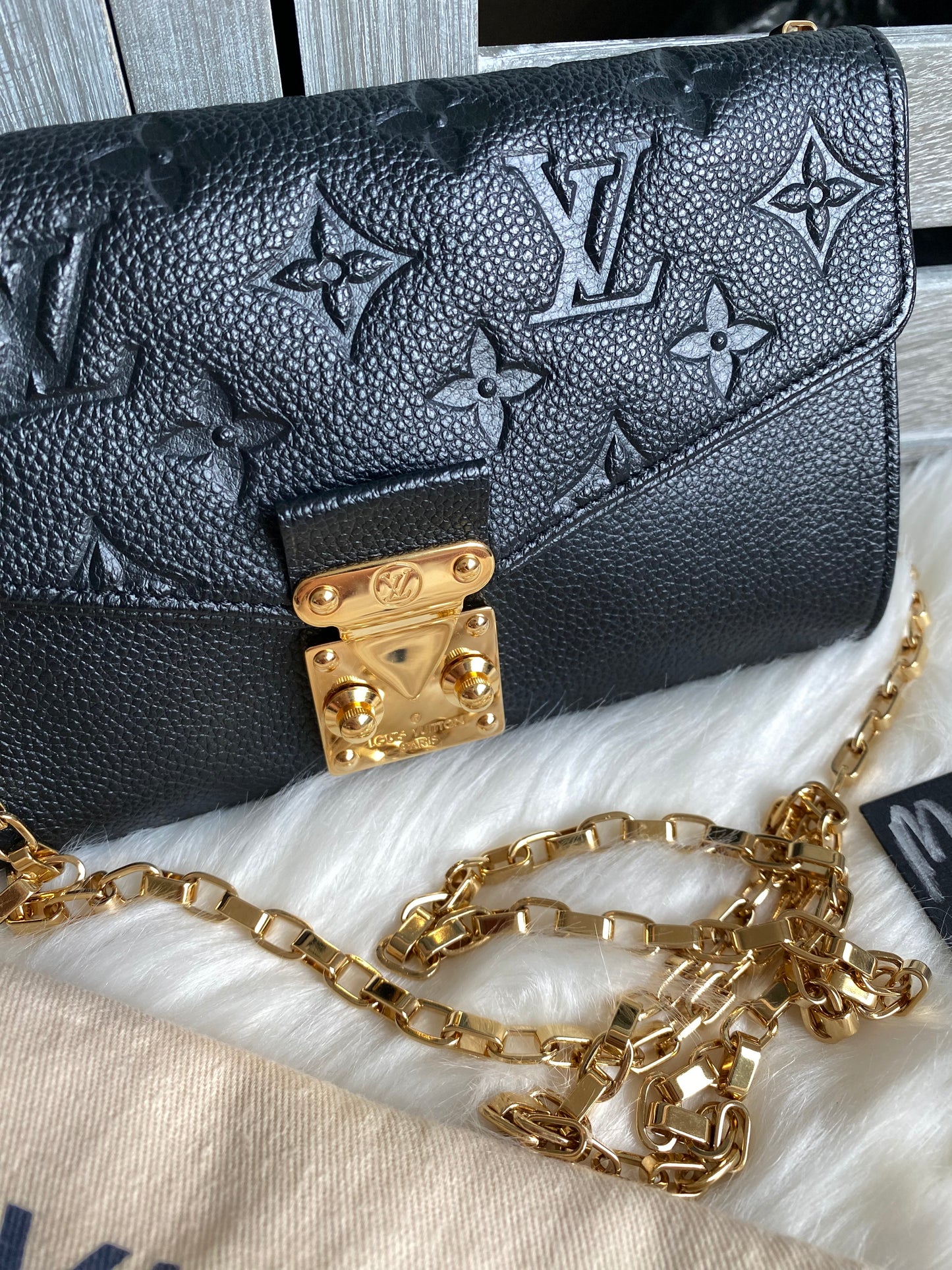 Louis Vuitton Saint Germaine Pochette Monogram Empreinte Leather