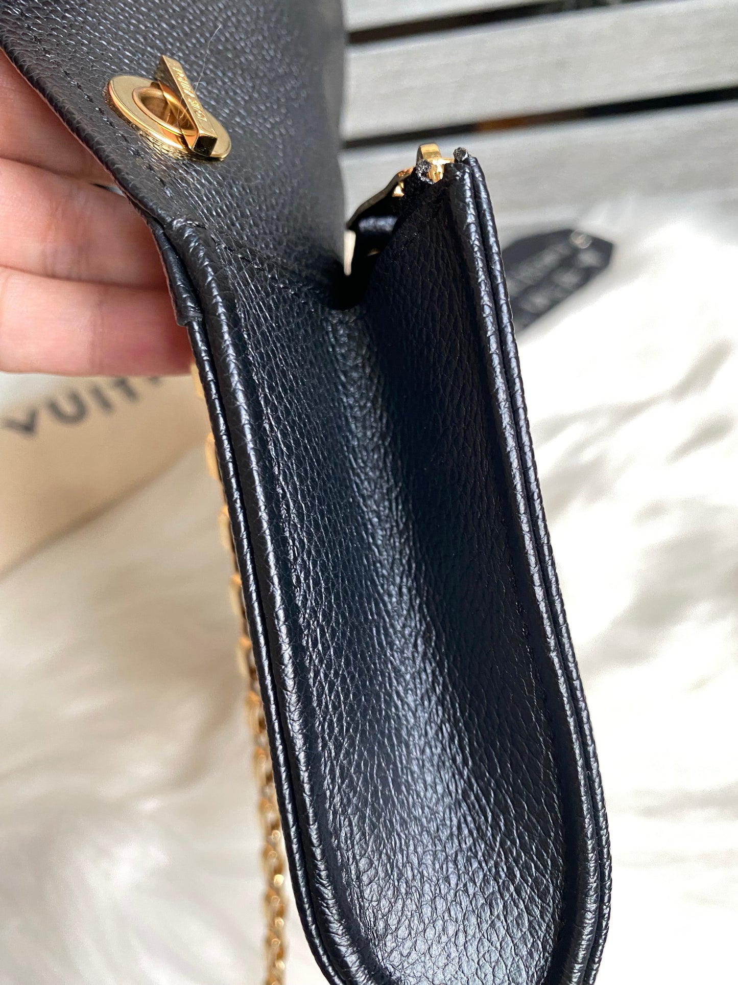Louis Vuitton Saint Germaine Pochette Monogram Empreinte Leather