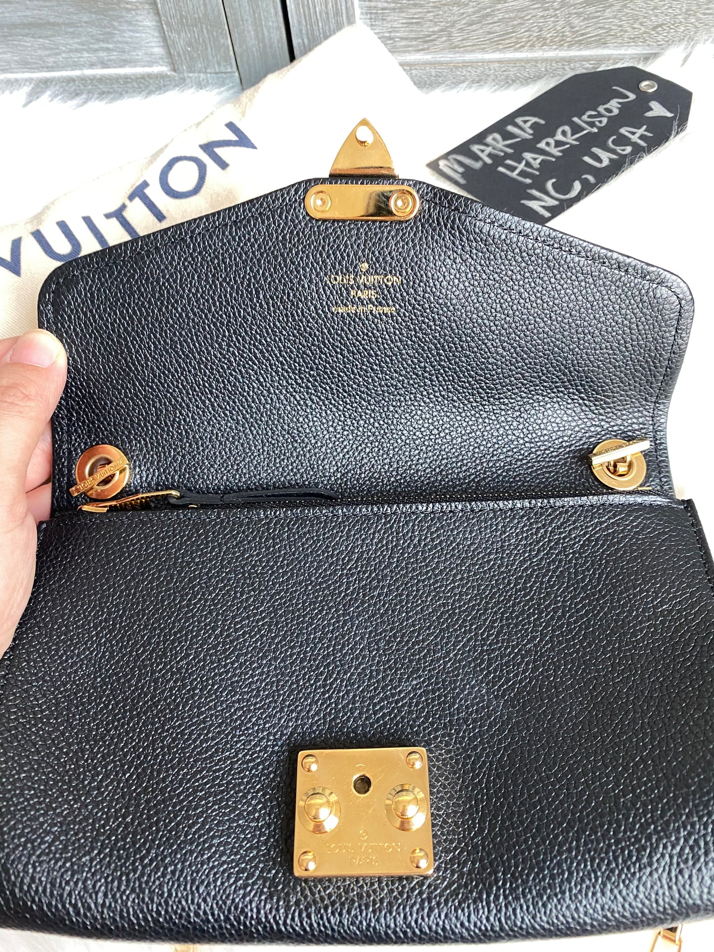 Louis Vuitton Saint Germaine Pochette Monogram Empreinte Leather