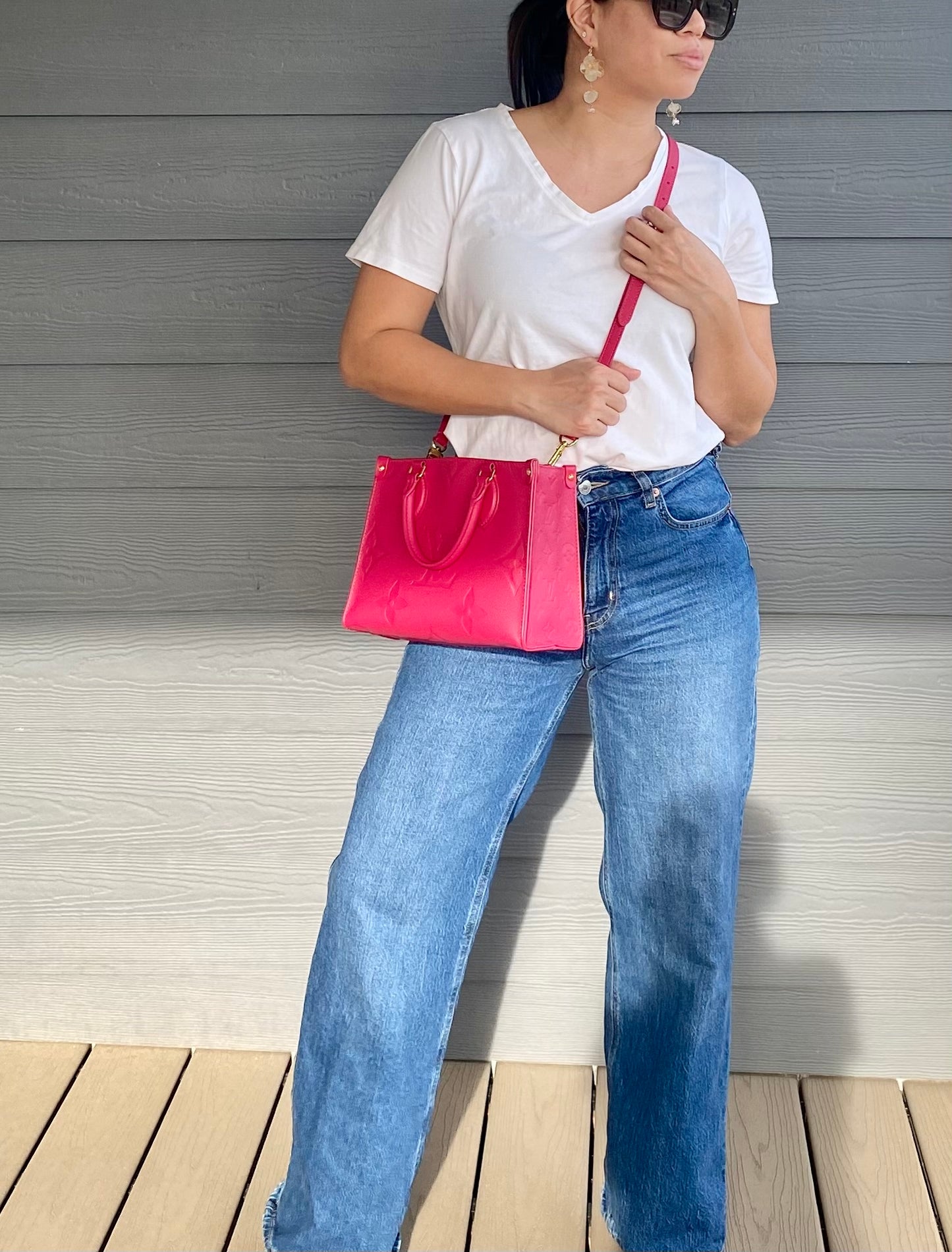 Louis Vuitton OnTheGo PM Freesia Pink Empreinte Leather