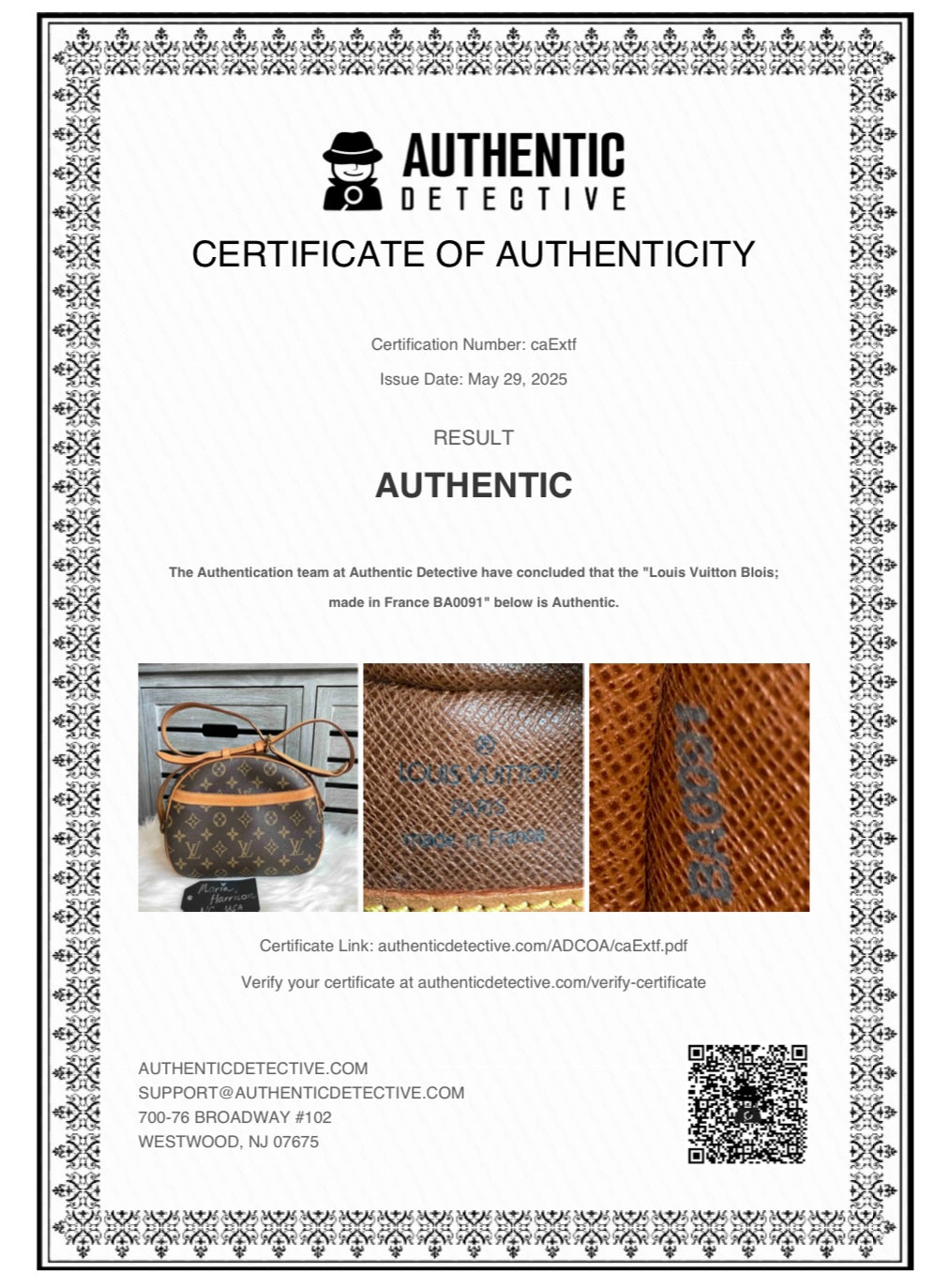 Louis Vuitton Blois Crossbody