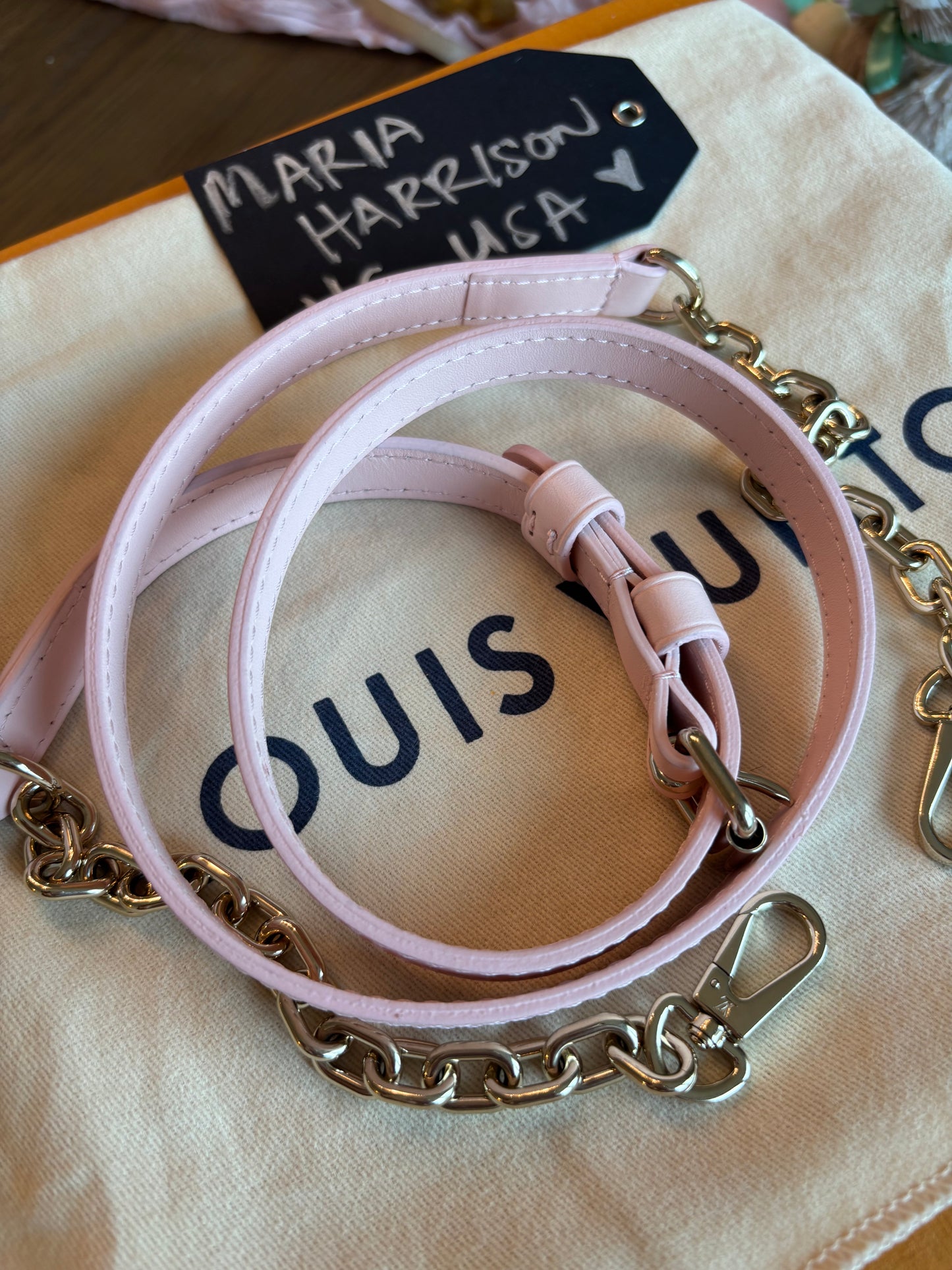 Louis Vuitton Speedy 20 Bandouliere Pink Opale Empreinte Leather