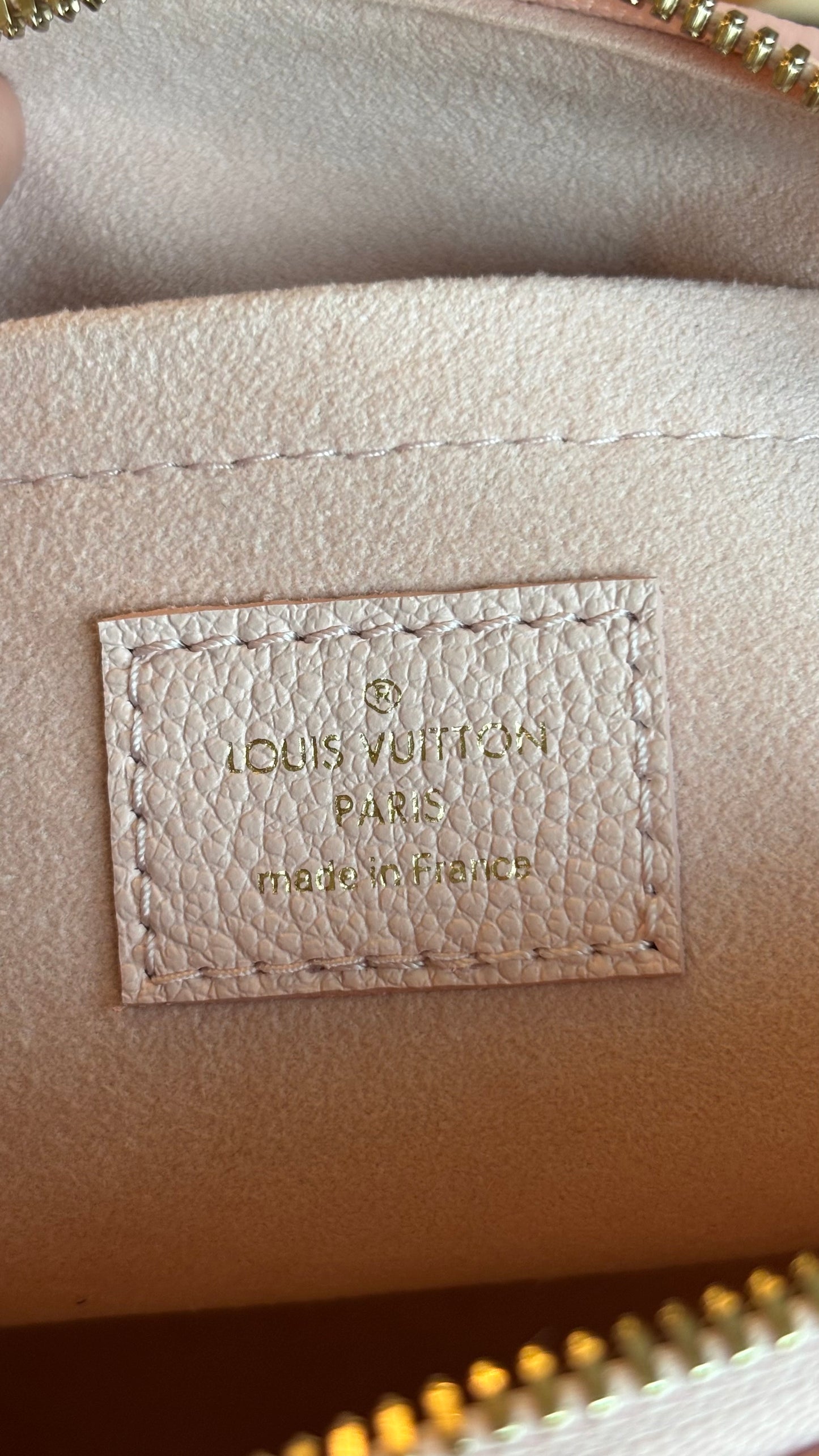Louis Vuitton Speedy 20 Bandouliere Pink Opale Empreinte Leather
