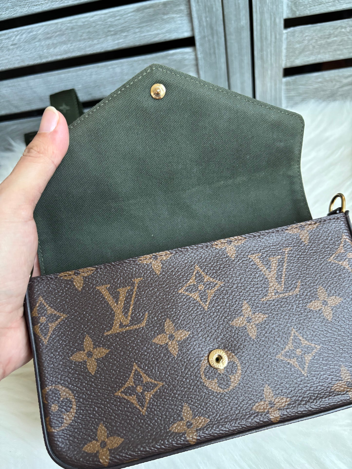 Louis Vuitton Monogram Canvas Felicie Strap And Go