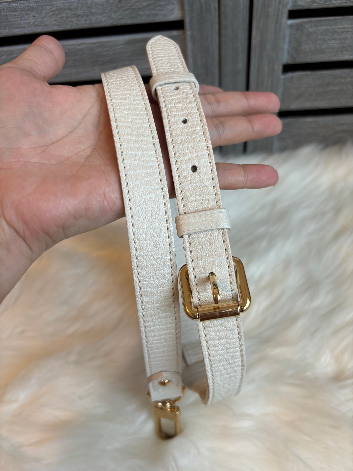 Louis Vuitton Pink/White Mini Lin Croisette Marina GM Bag