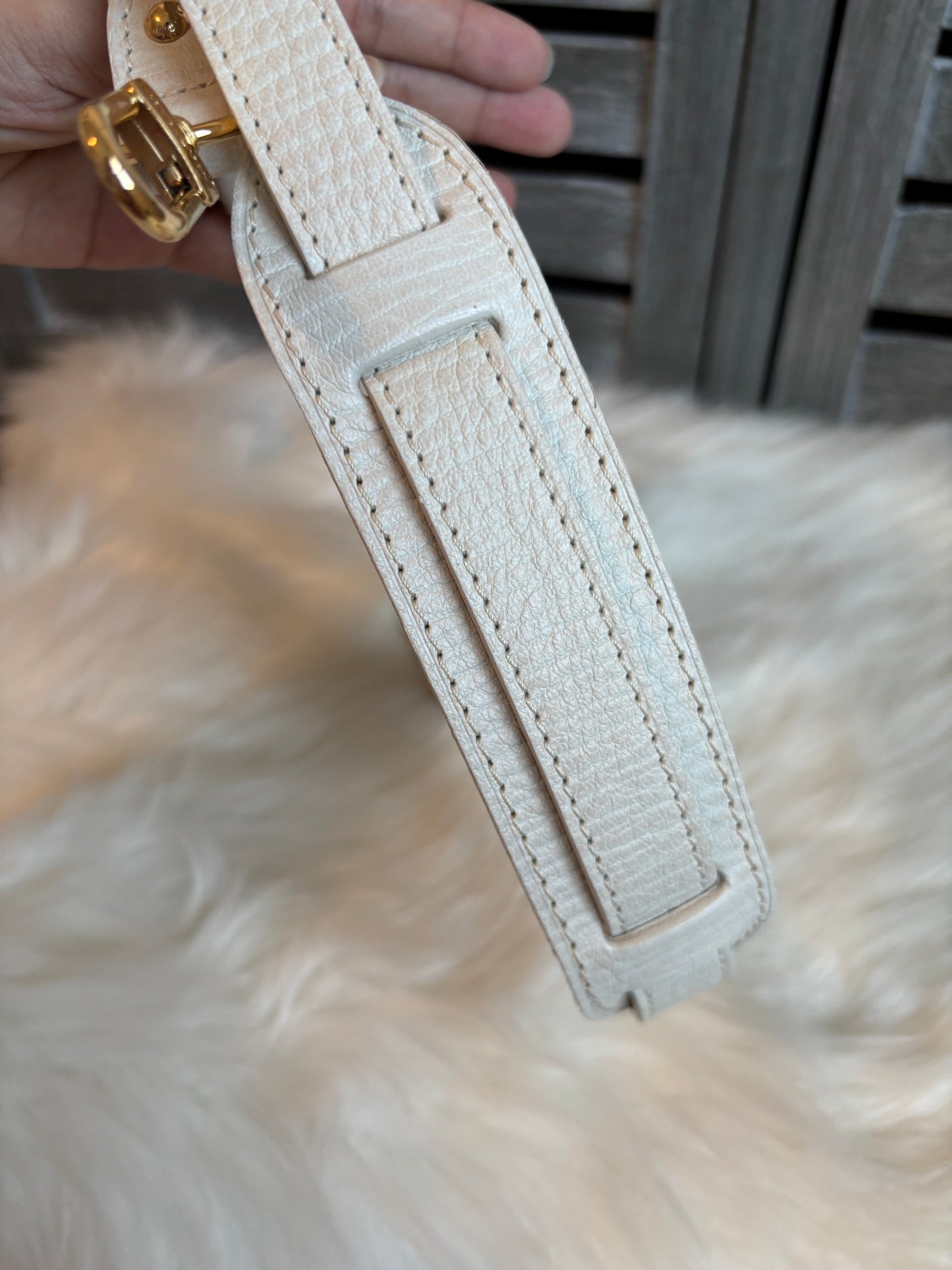 Louis Vuitton Pink/White Mini Lin Croisette Marina GM Bag