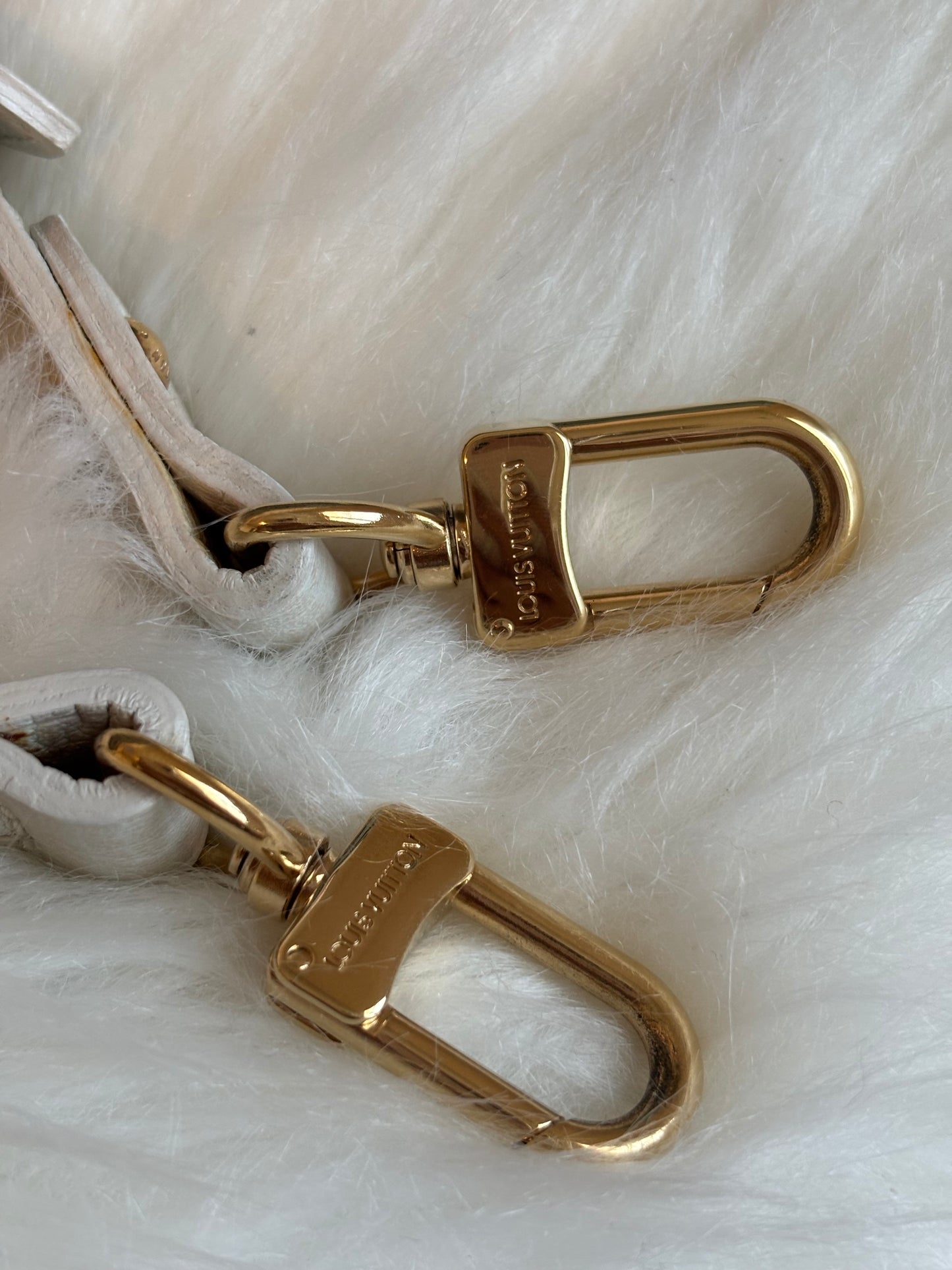 Louis Vuitton Pink/White Mini Lin Croisette Marina GM Bag