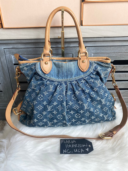 Louis Vuitton Neo Denim Neo Cabby GM Blue