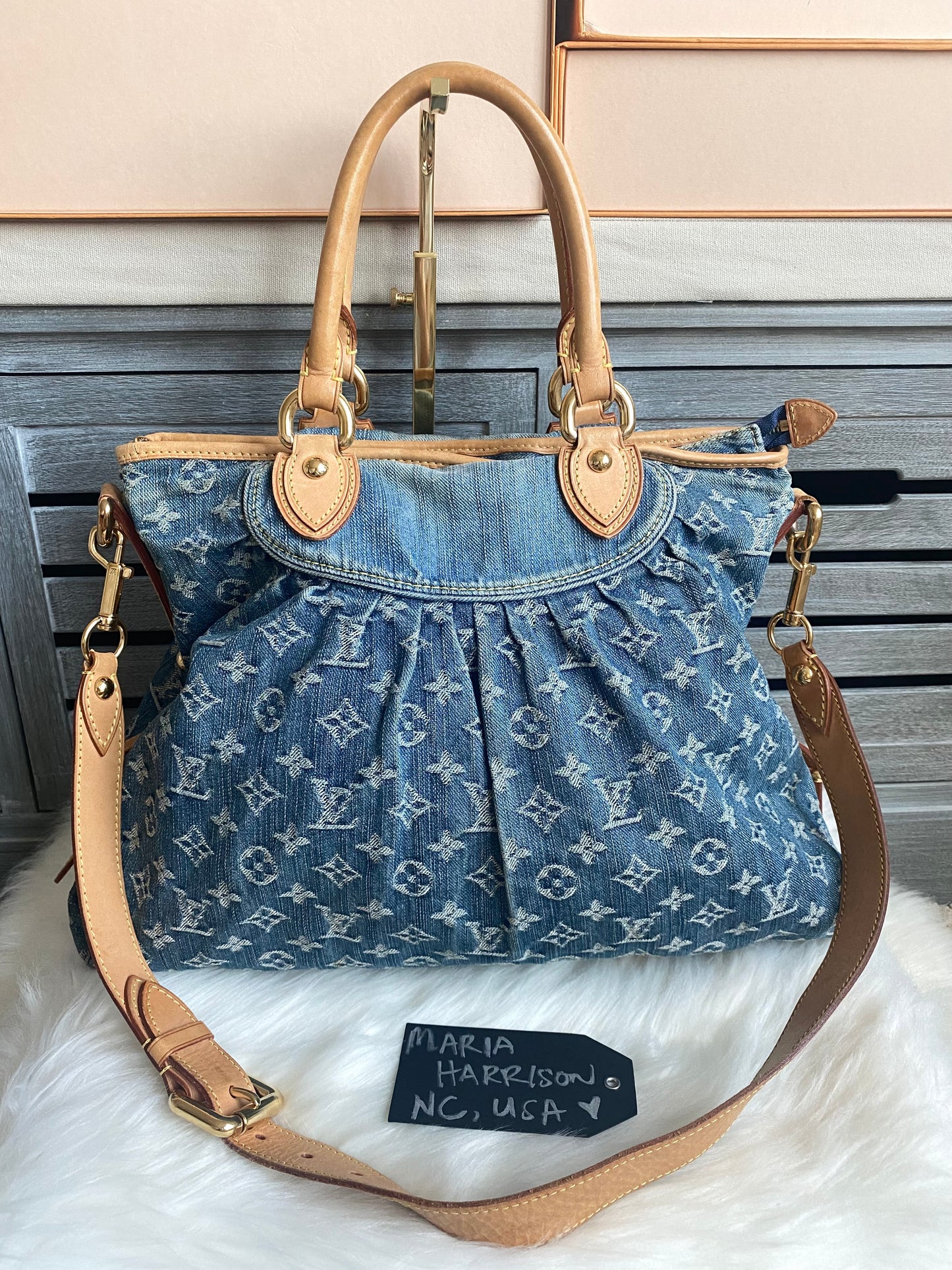 Louis Vuitton Neo Denim Neo Cabby GM Blue