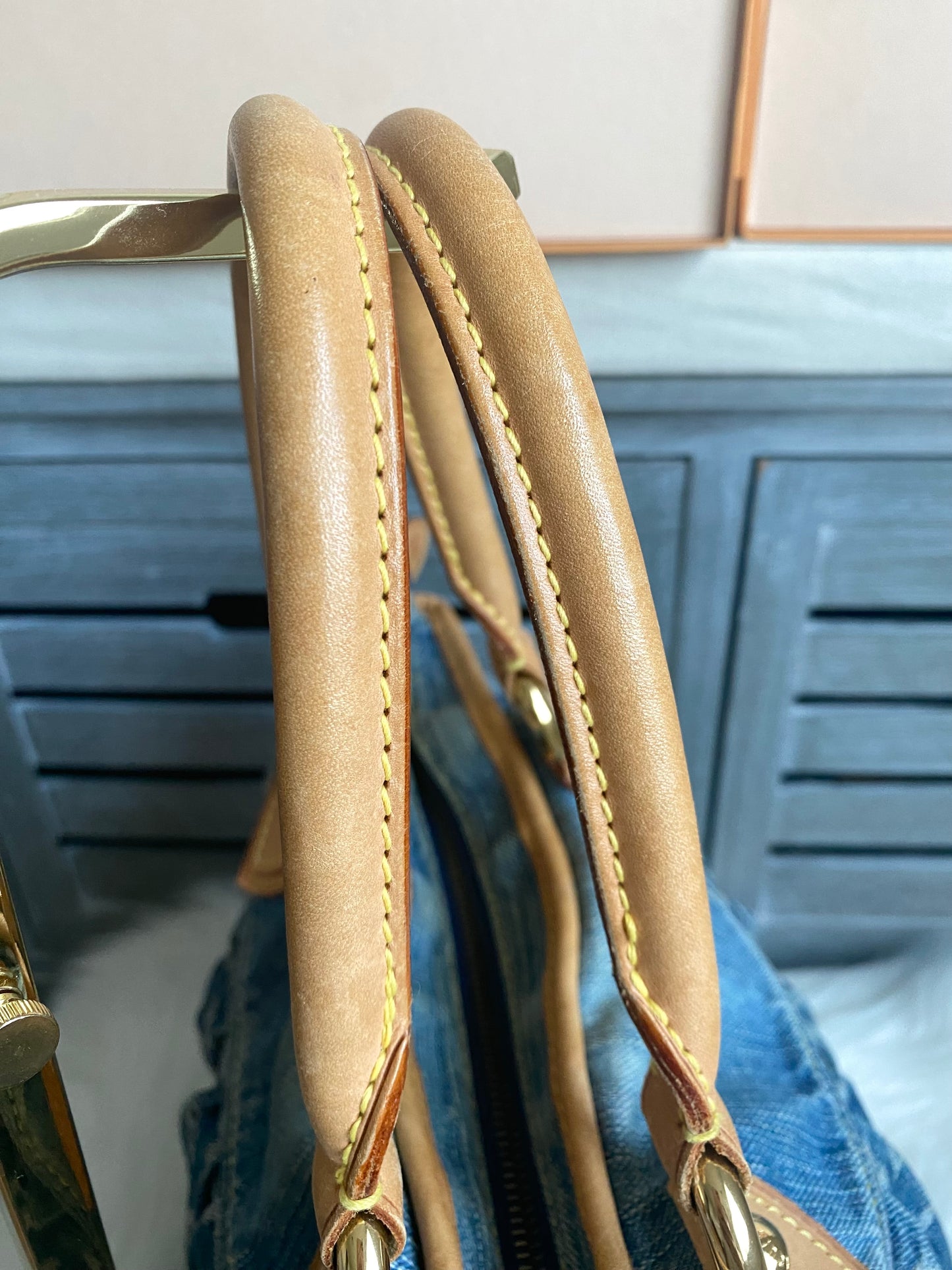 Louis Vuitton Neo Denim Neo Cabby GM Blue