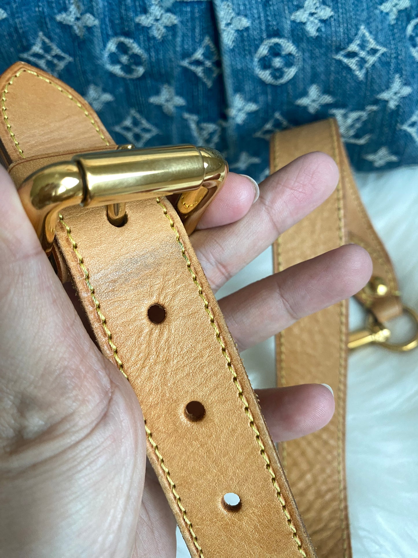Louis Vuitton Neo Denim Neo Cabby GM Blue