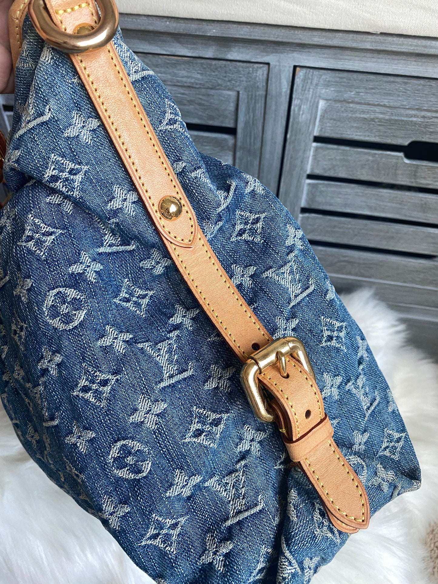 Louis Vuitton Neo Denim Neo Cabby GM Blue